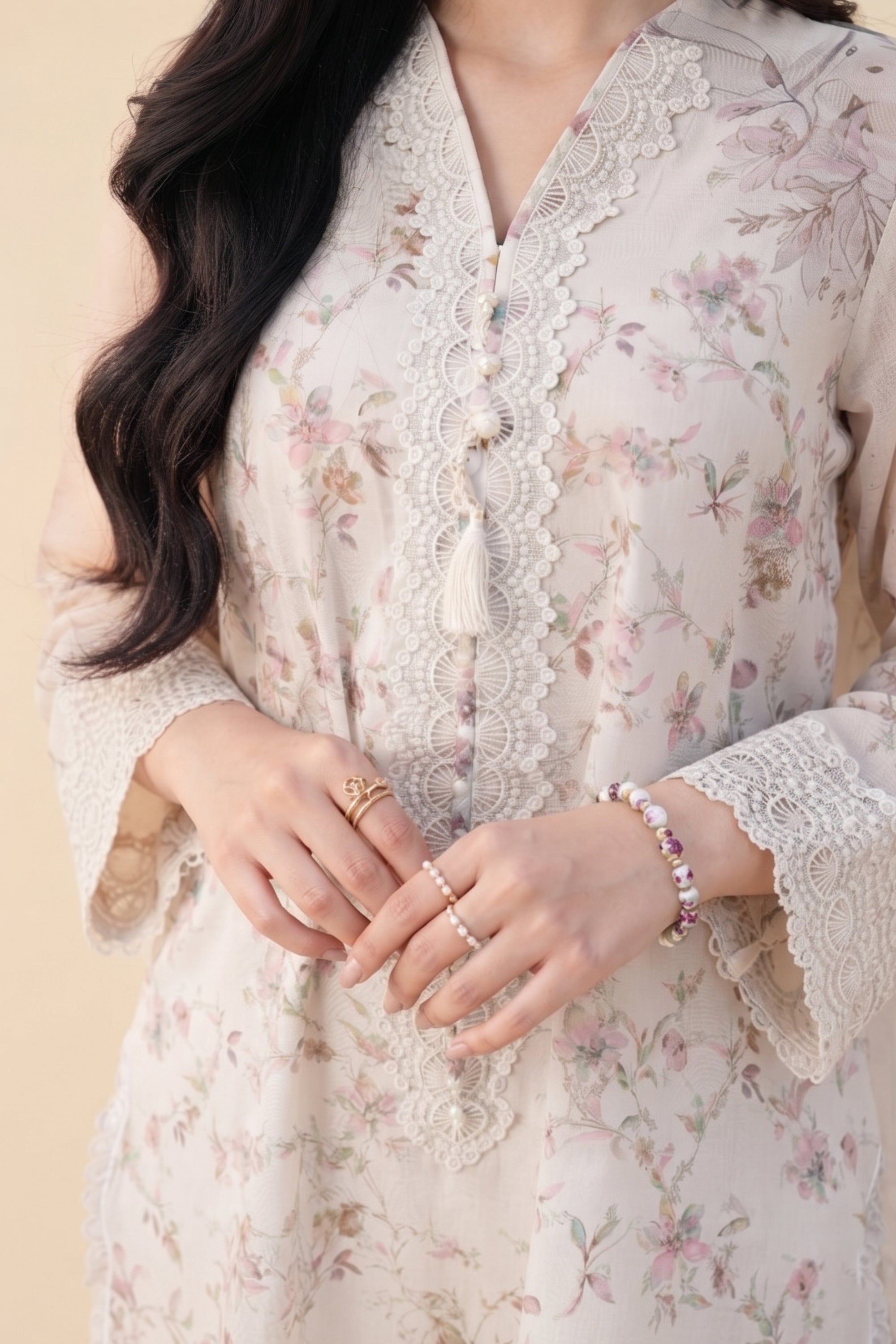 Rose Fleur - Printed Lawn Suit