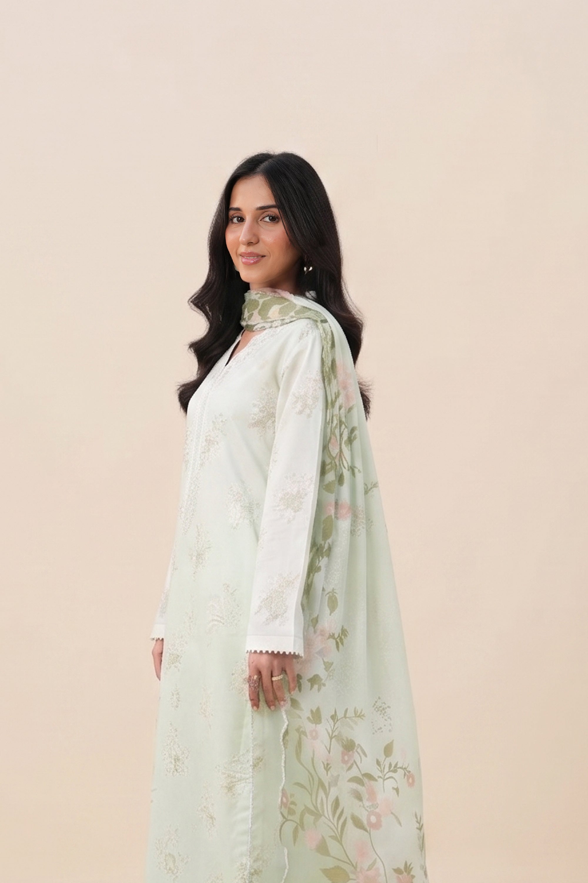 Sage Haven - Printed Lawn Suit
