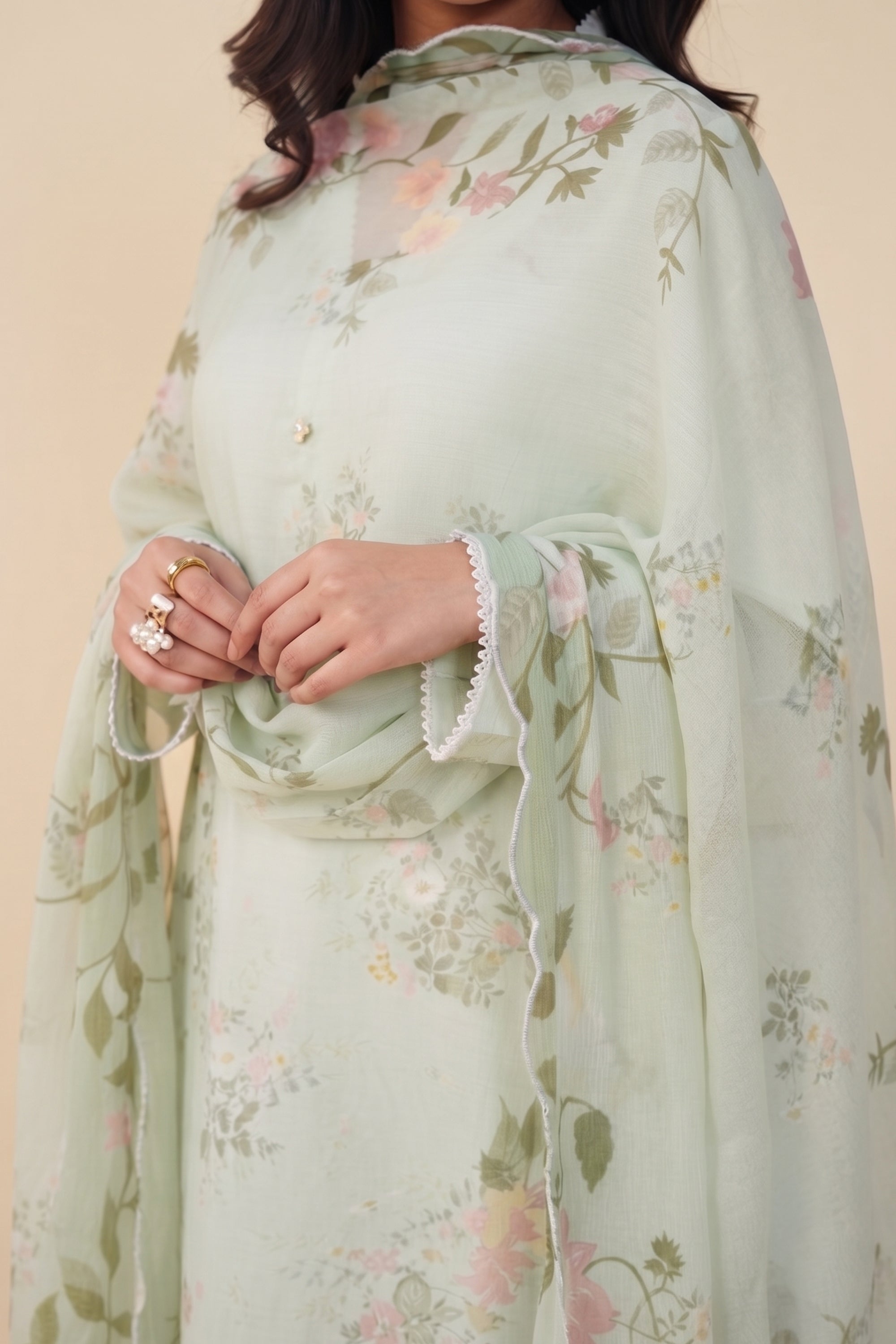 Sage Haven - Printed Lawn Suit
