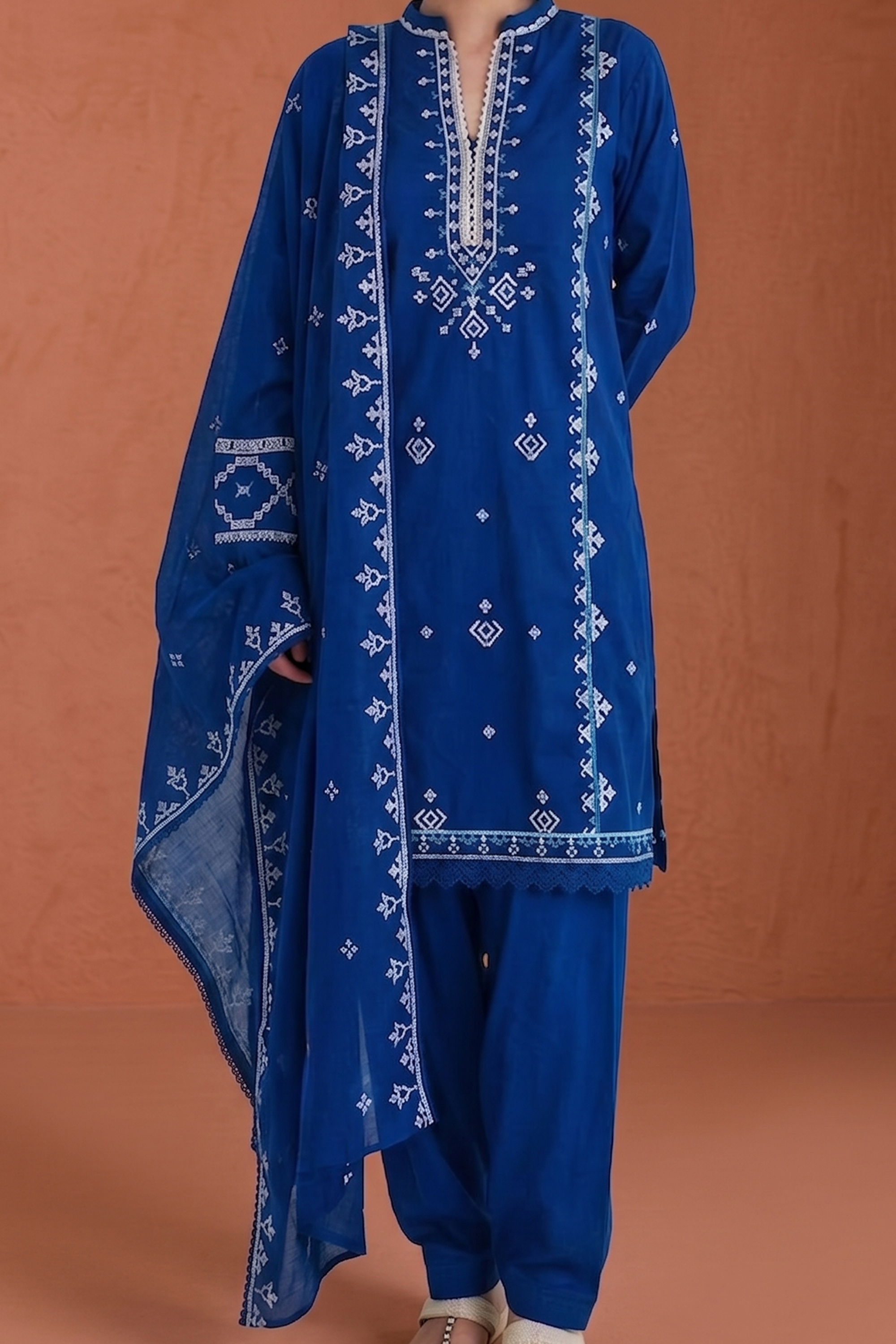 Sapphire - Luxury Lawn Suit