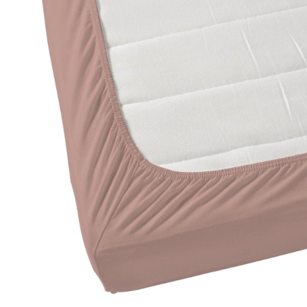 Blossom Pink Solid Fitted Sheet Set