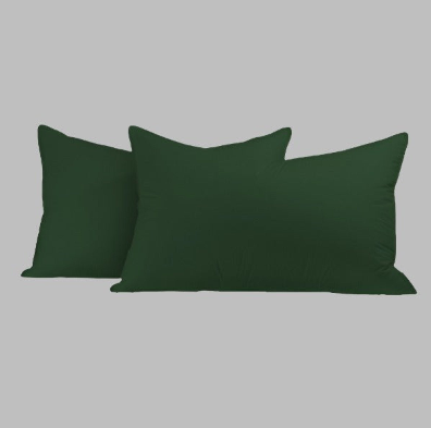 Bottle Green Solid Pillowcases