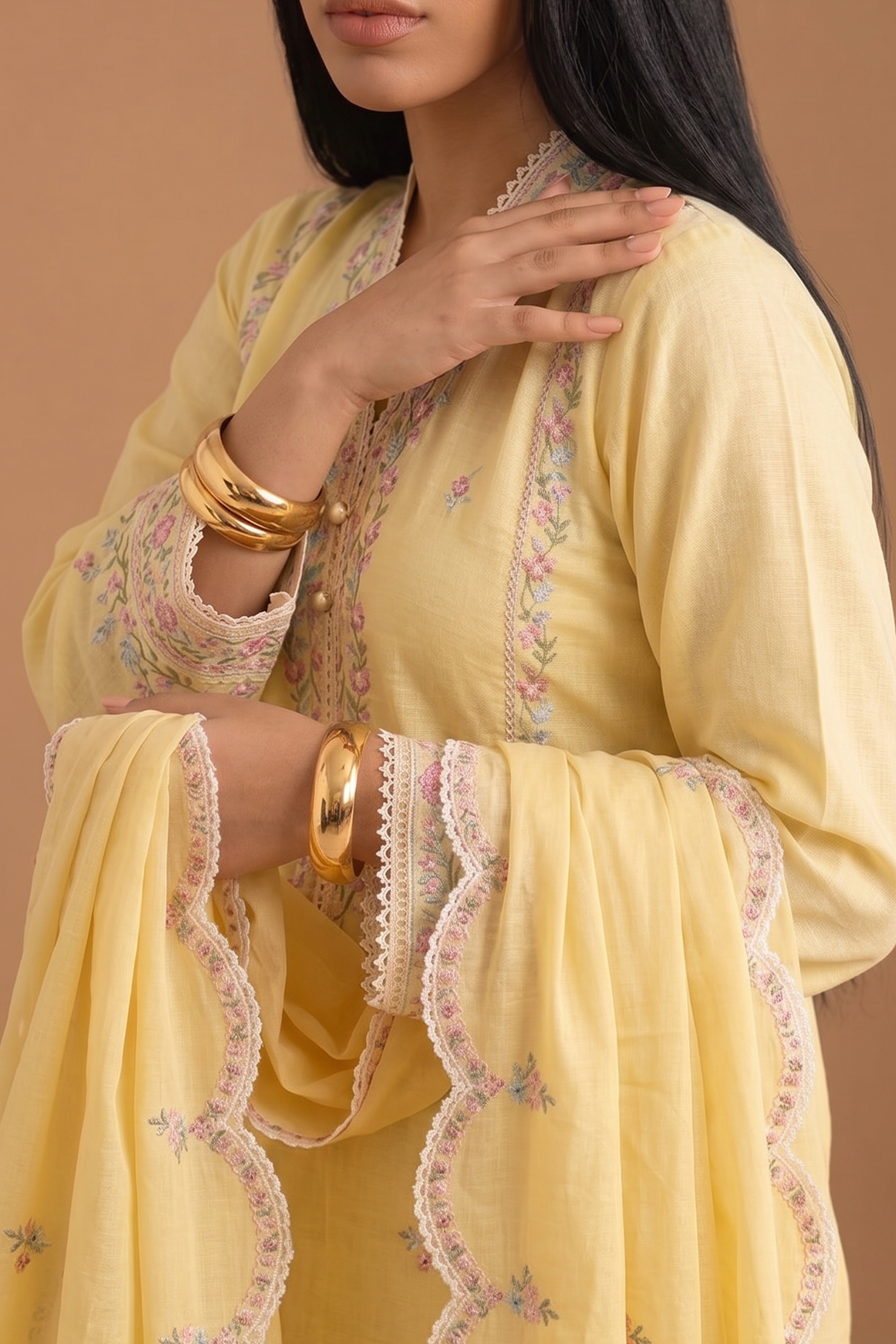 Soft Primrose - Luxury Lawn Suit