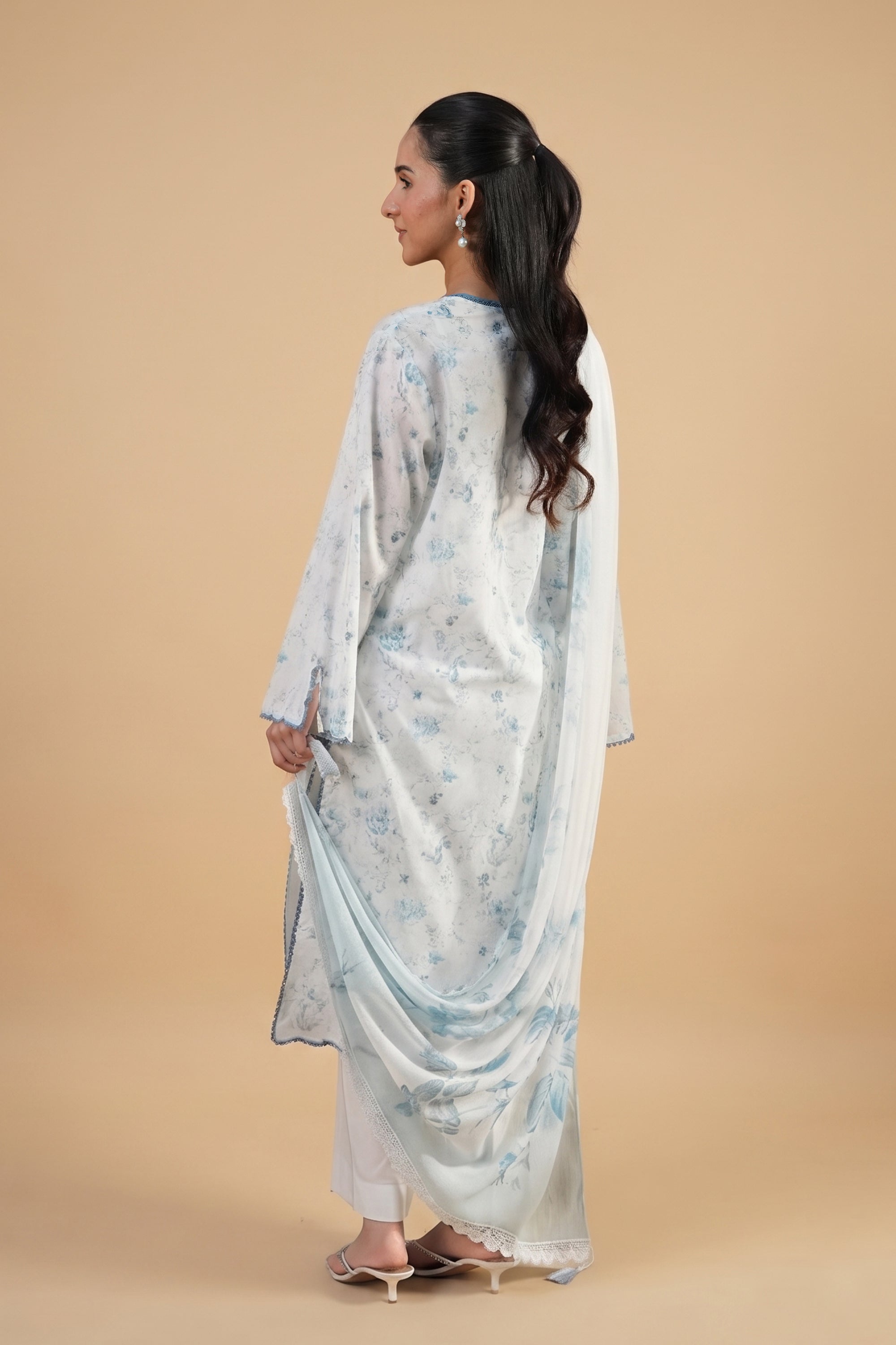 Soft Ciel - Printed Lawn Suit