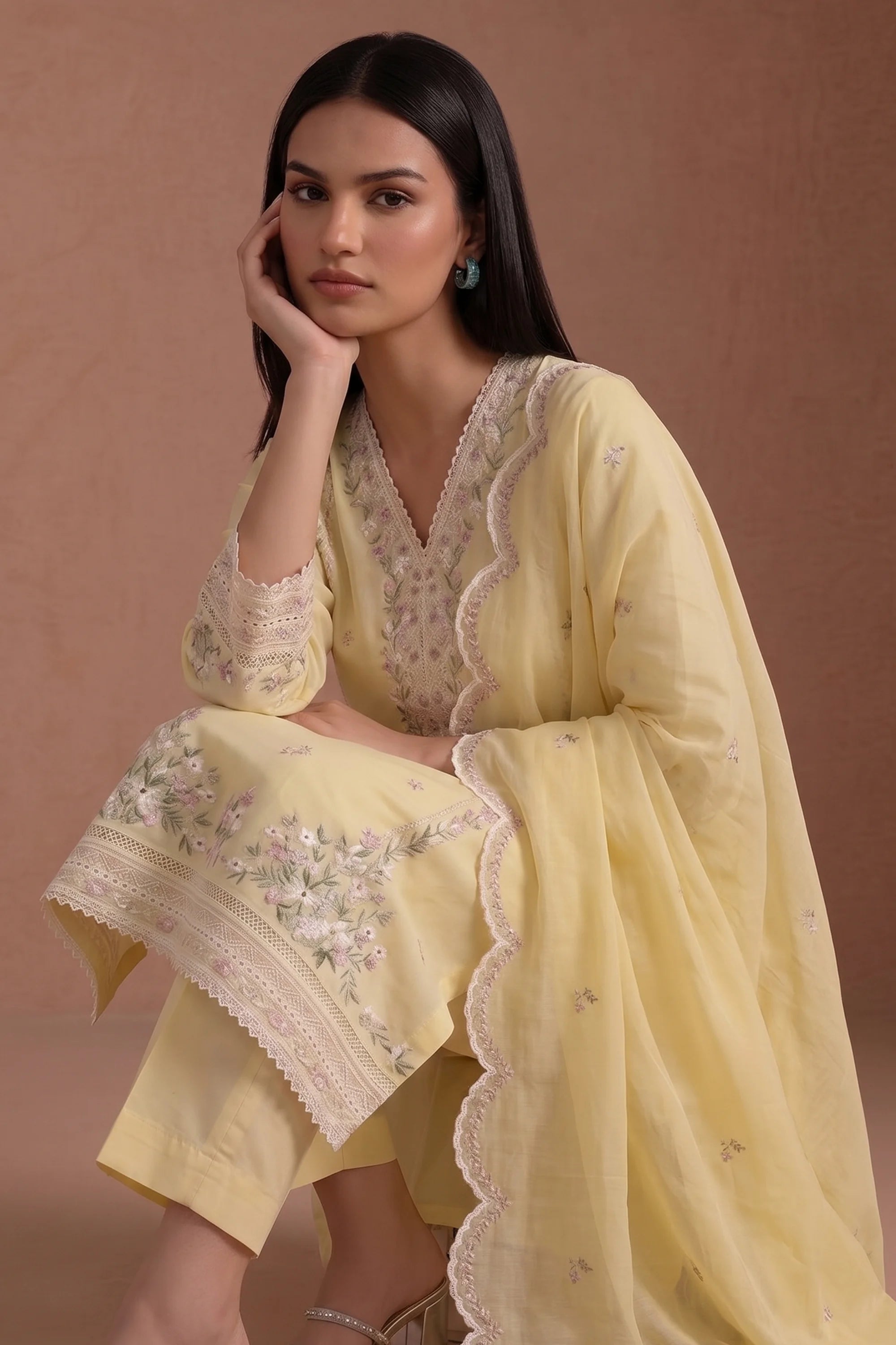 Soft Primrose - Luxury Lawn Suit