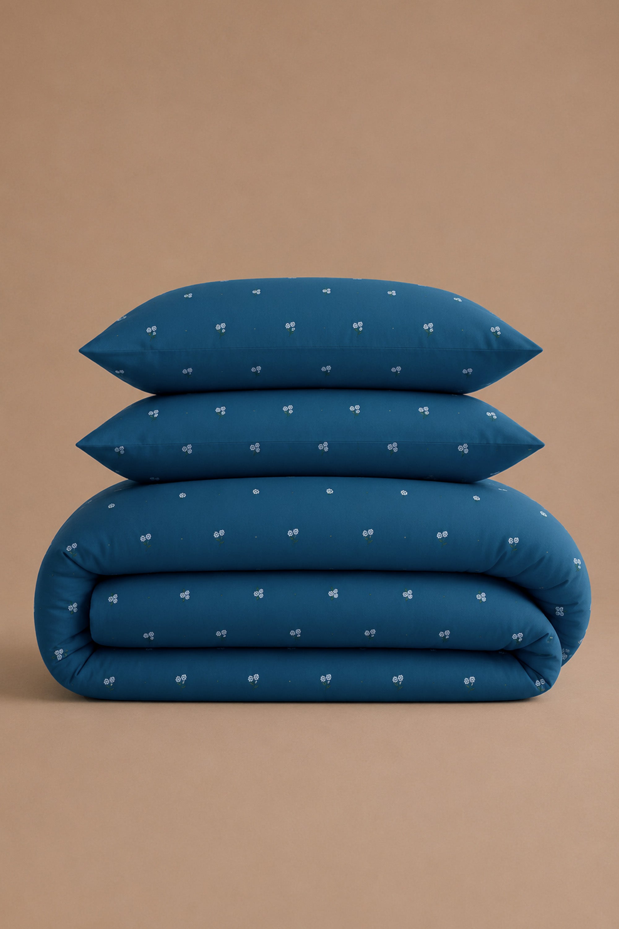 T400 Luxe Teal Embroidered Egyptian Cotton Duvet Cover Set