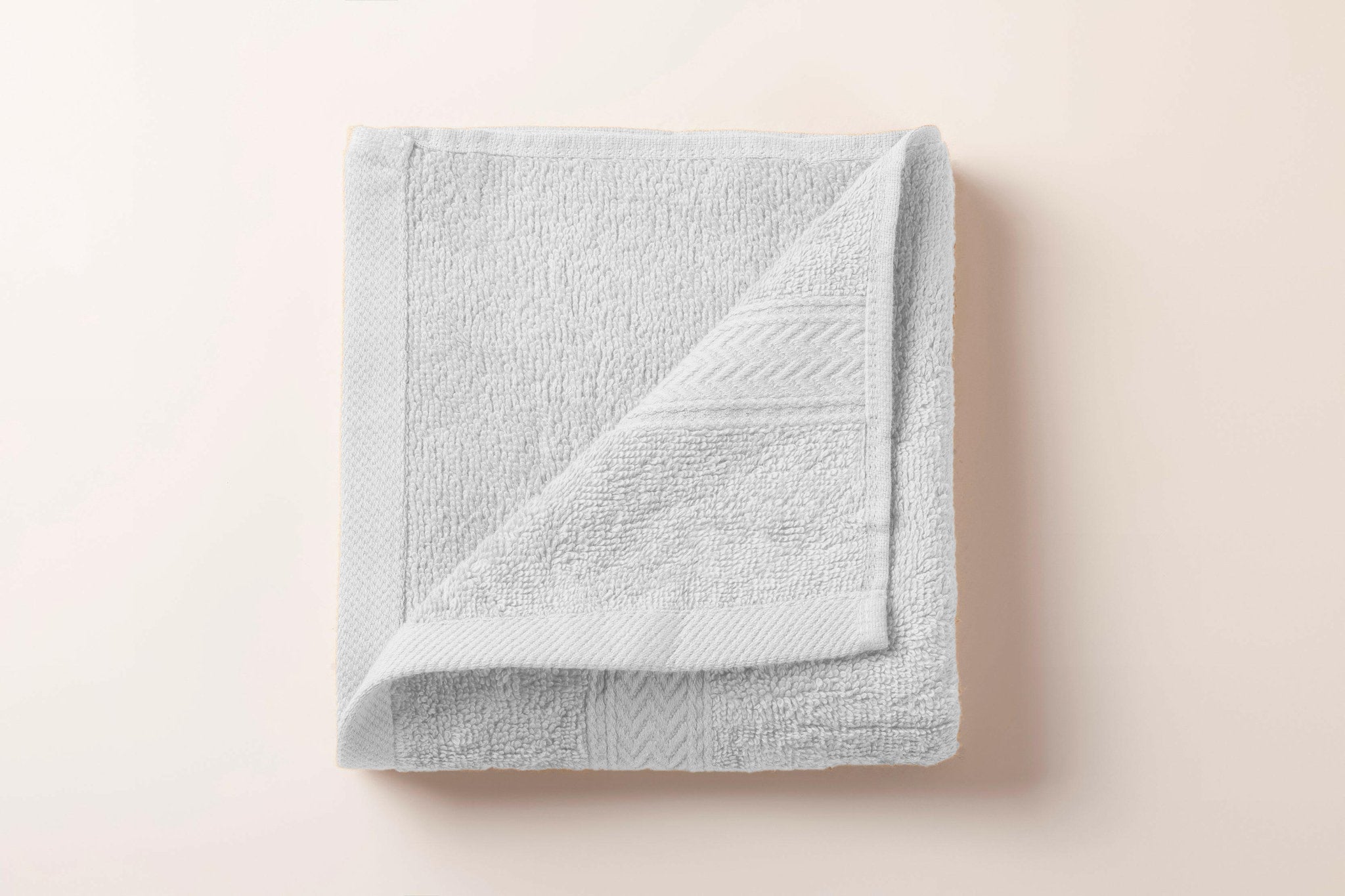 White Zigzag Hand Towel