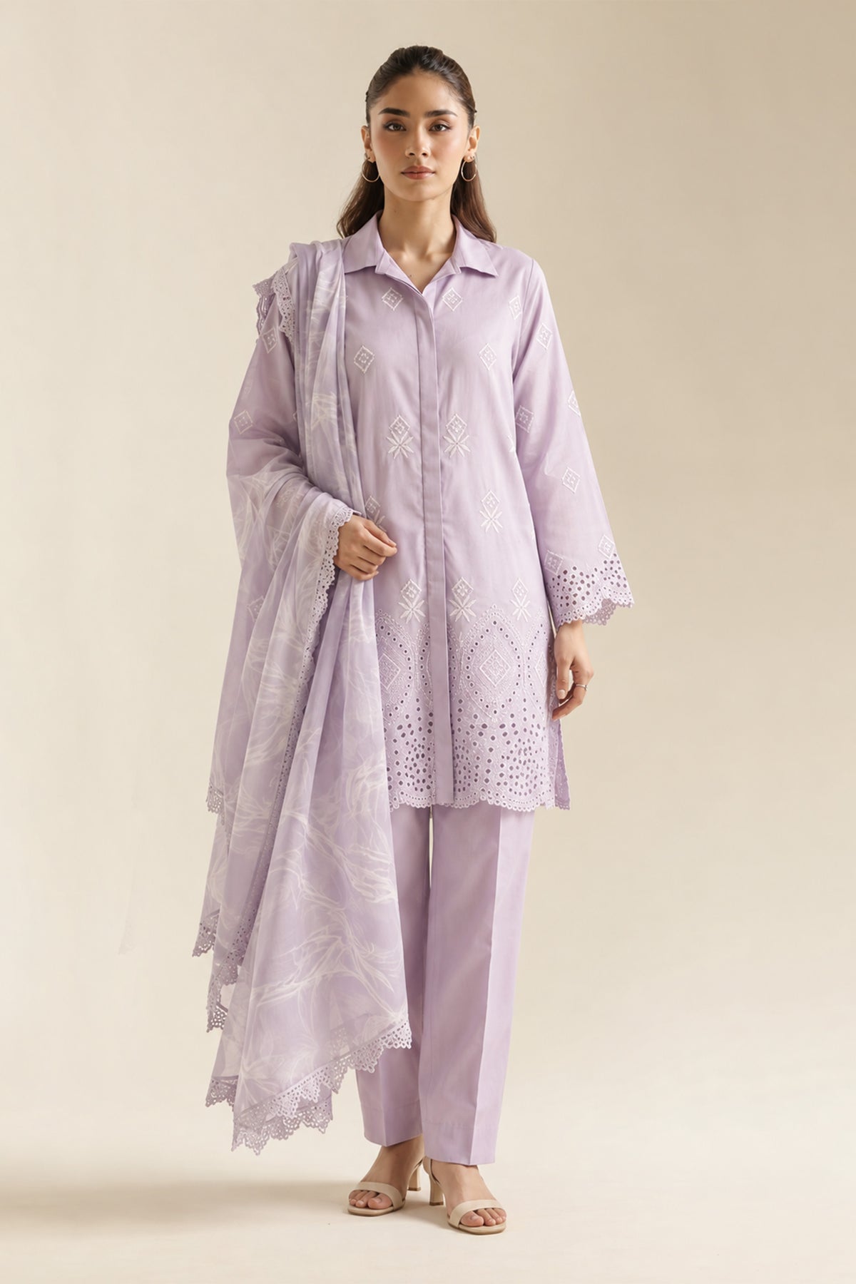 Amethyst Lilac - Lawn Suit