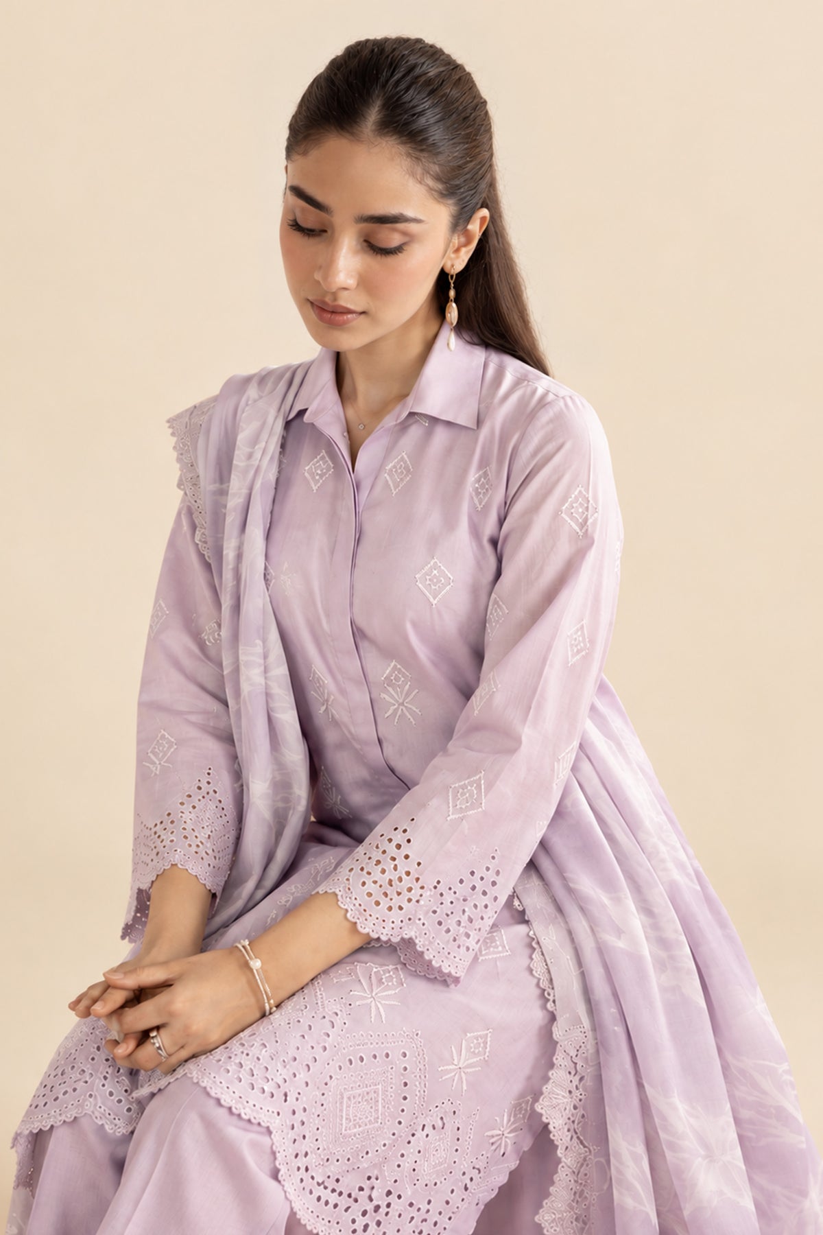 Amethyst Lilac - Lawn Suit