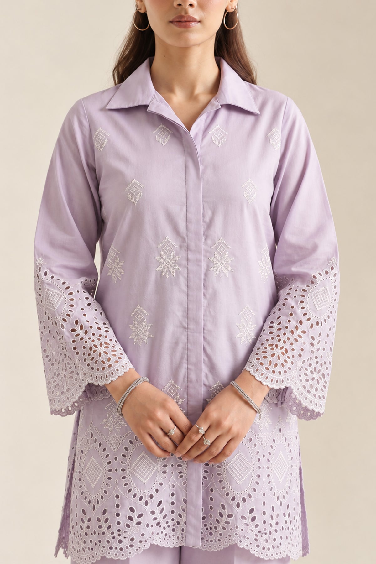 Amethyst Lilac - Lawn Suit