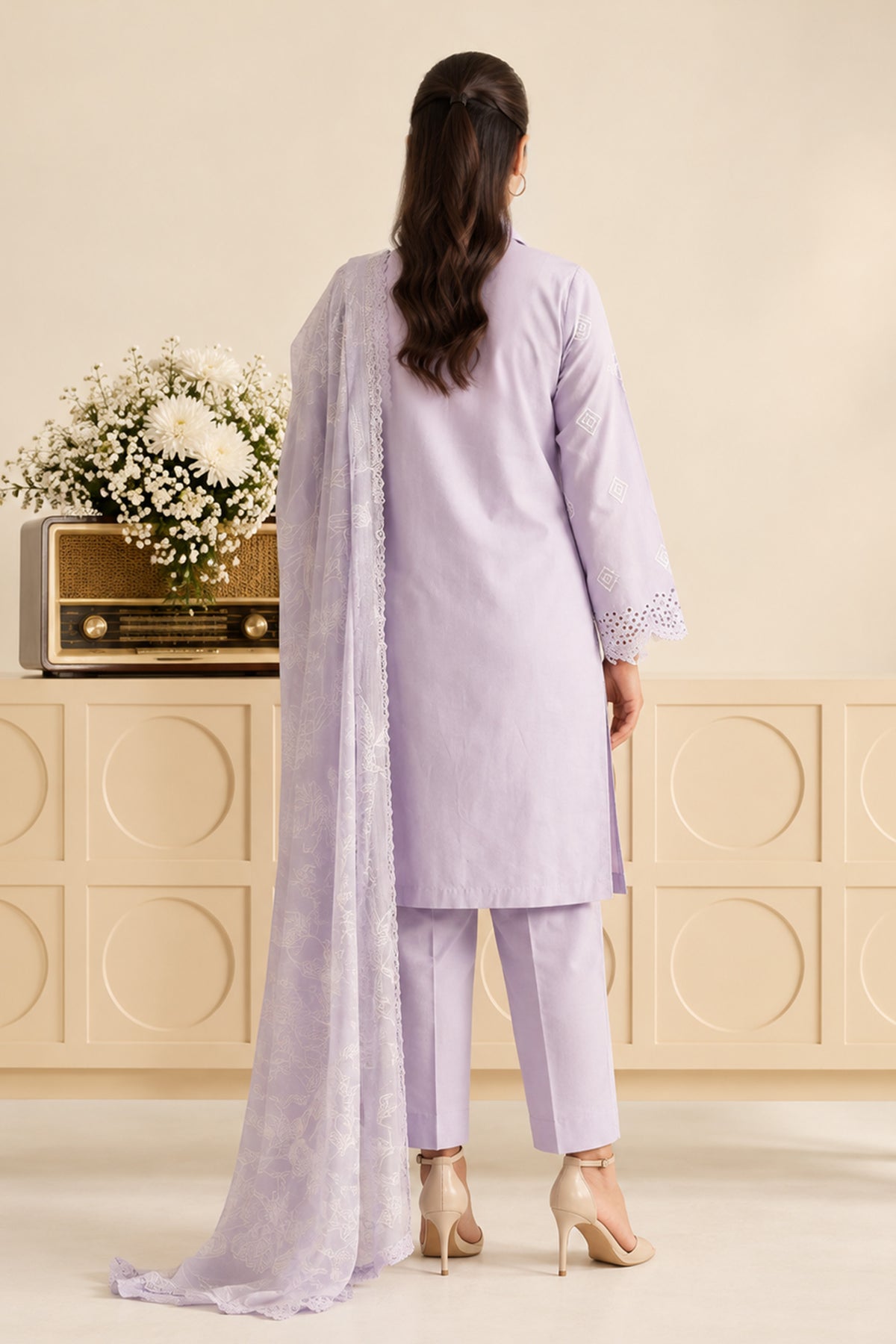 Amethyst Lilac - Lawn Suit