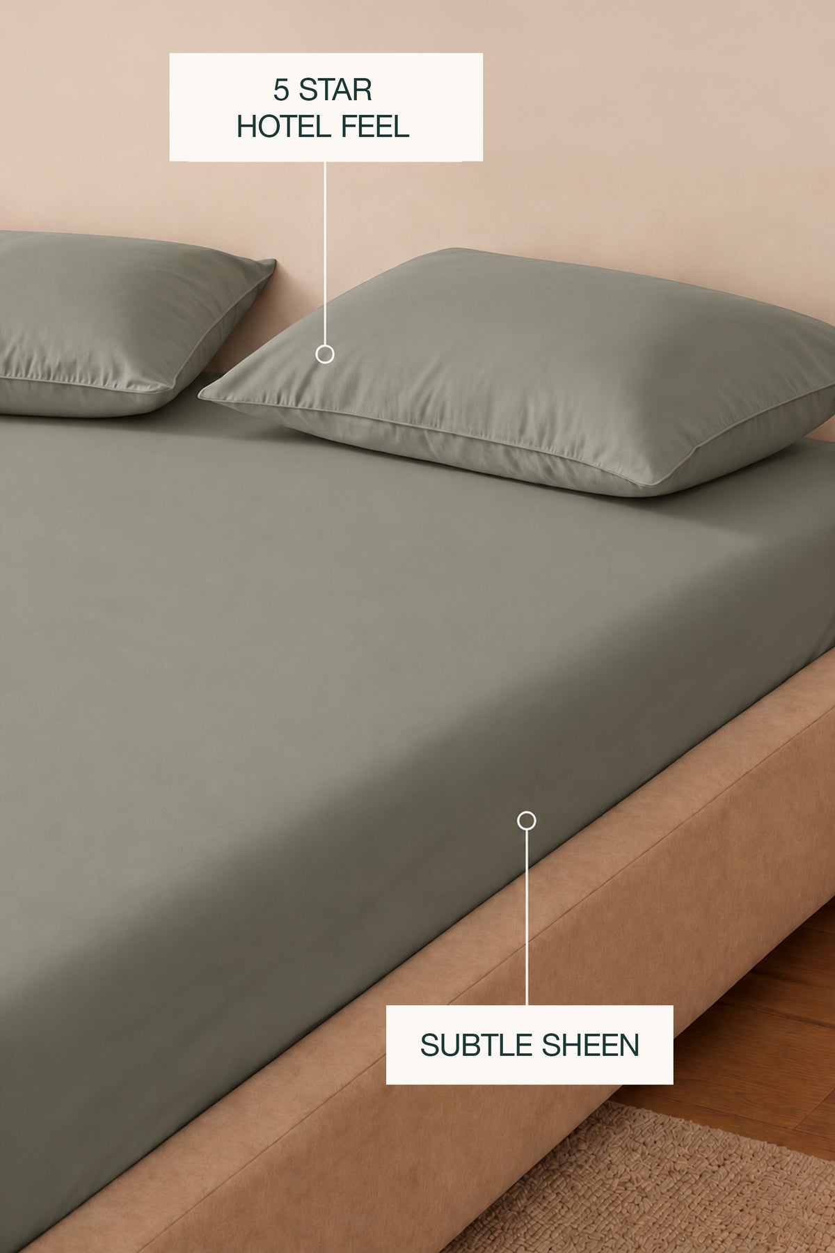 T200 Ash Green Sheet Set