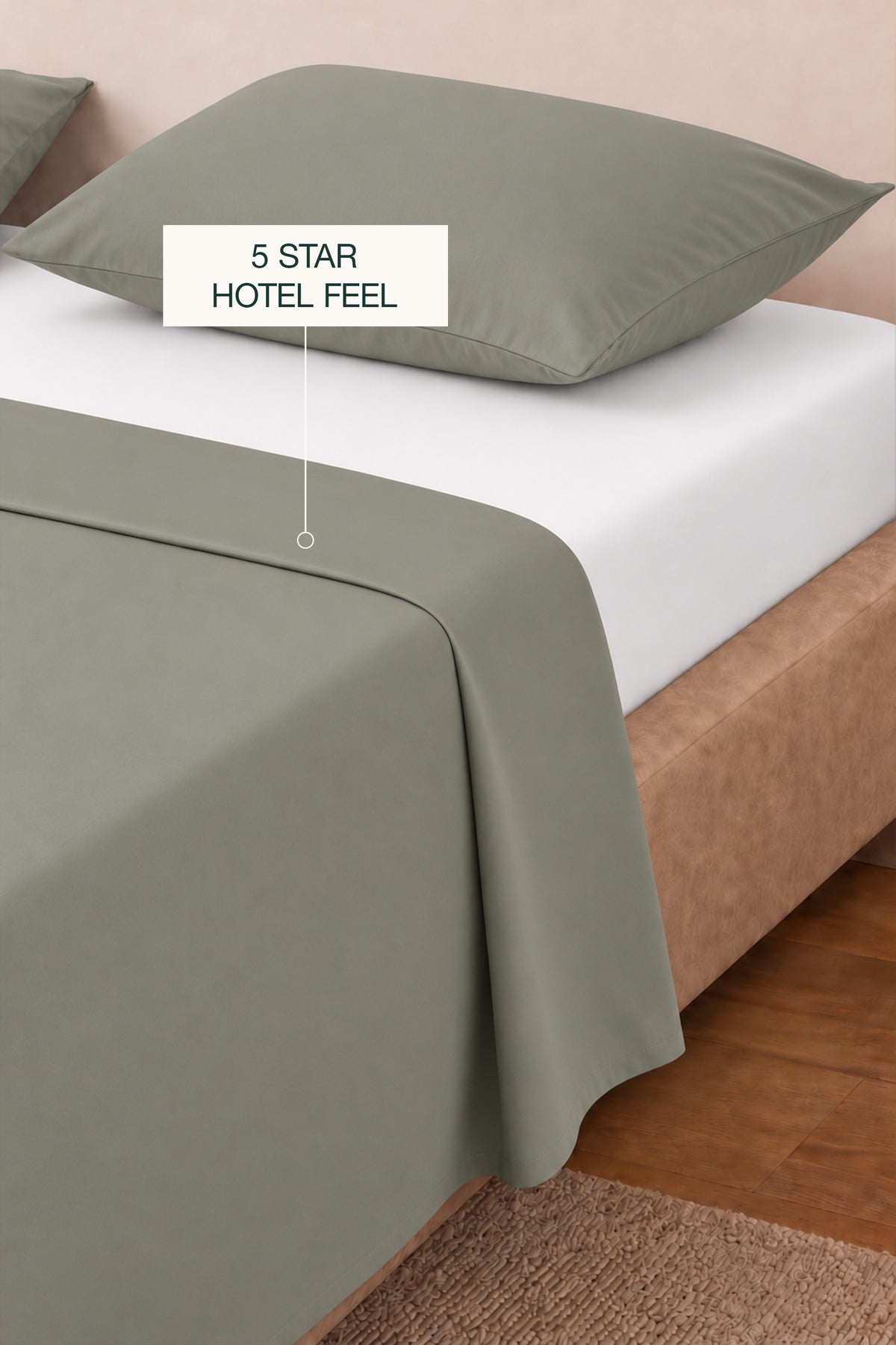 T200 Ash Green Sheet Set
