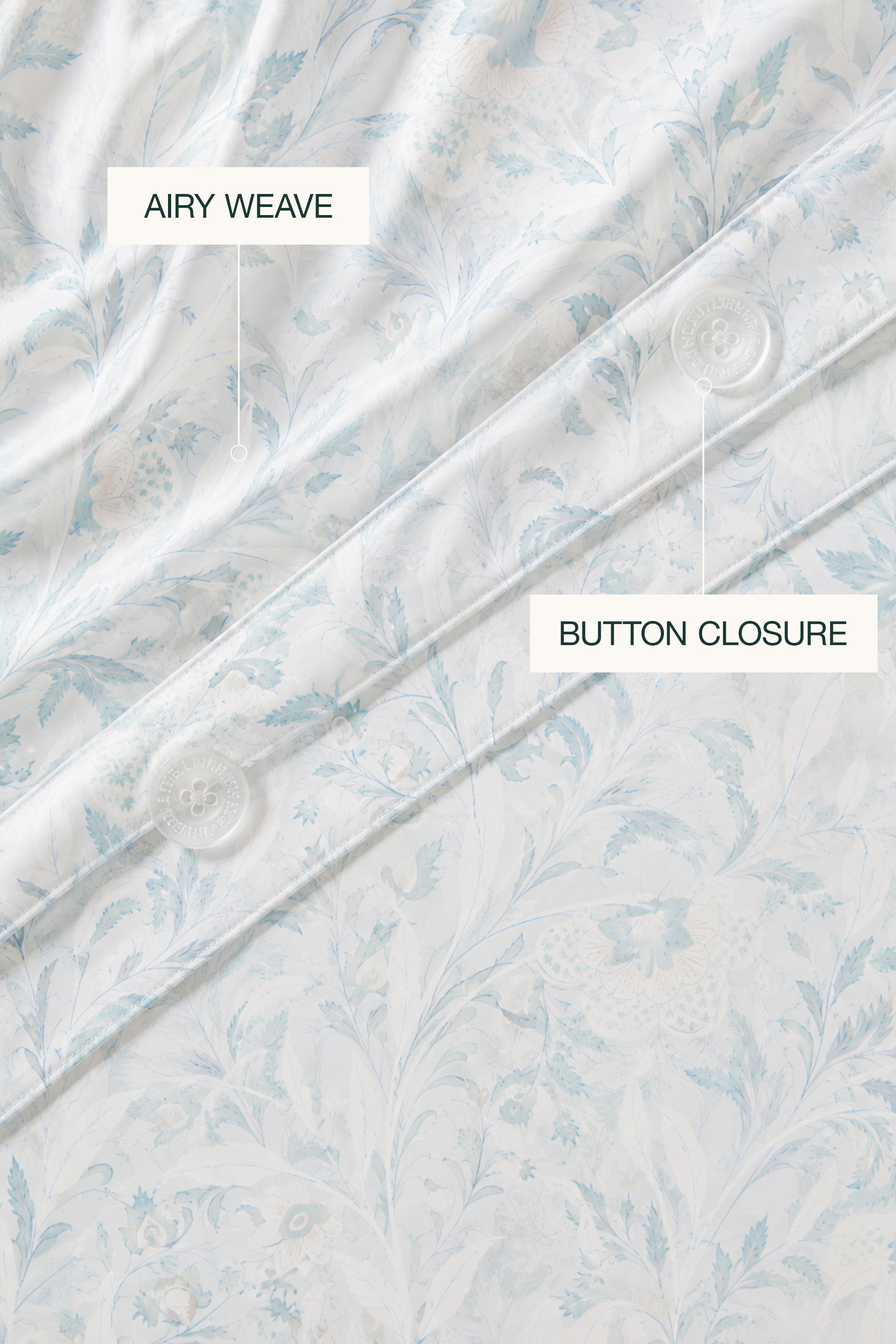 Azure Ether Percale Duvet Cover set