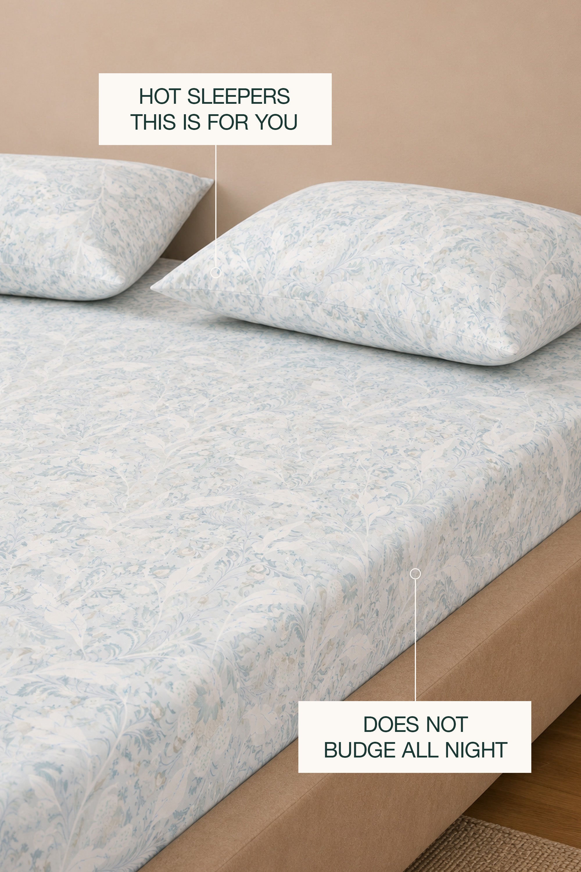 Azure Ether Percale Bed Sheet Set