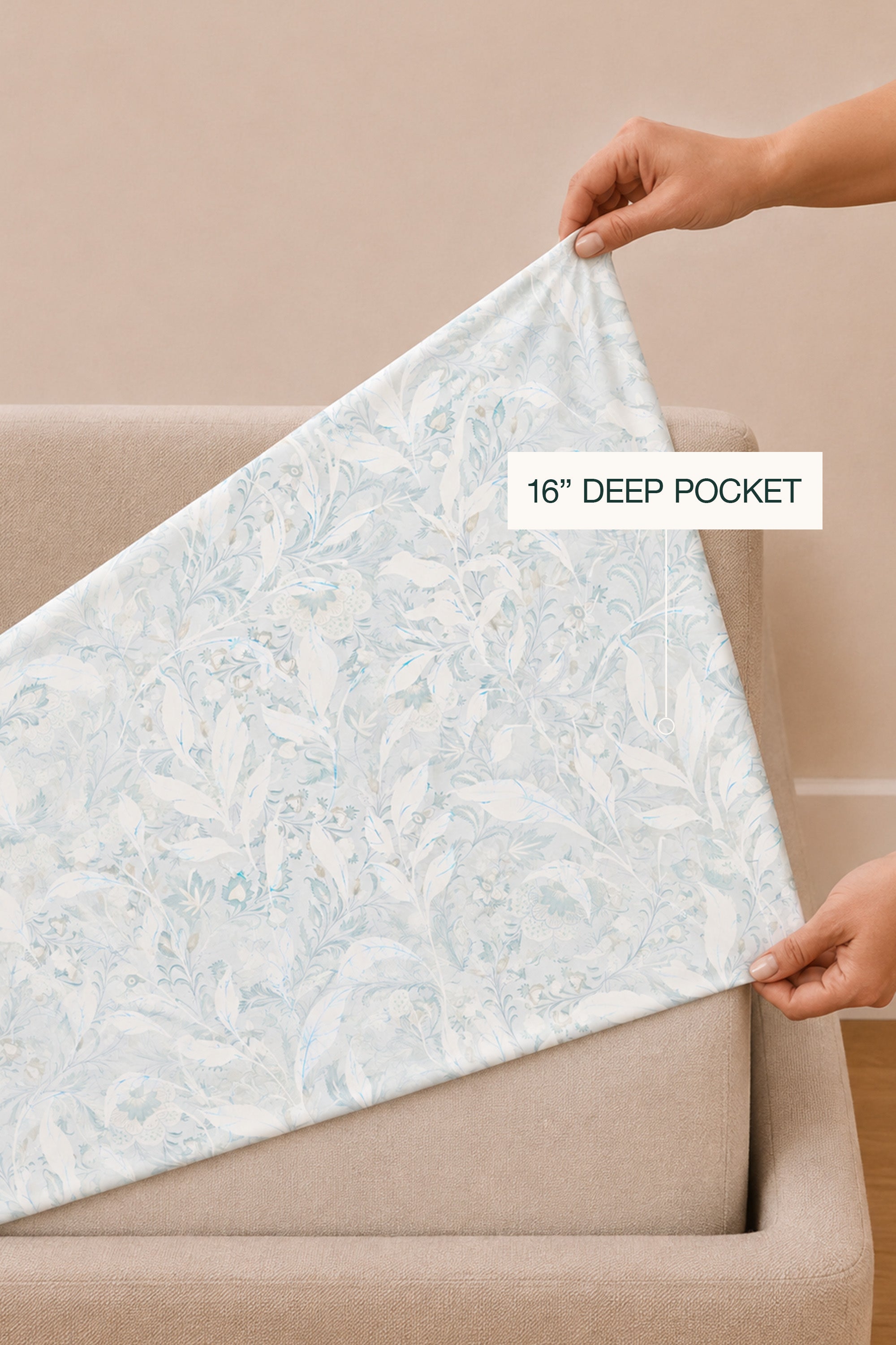 Azure Ether Percale Bed Sheet Set