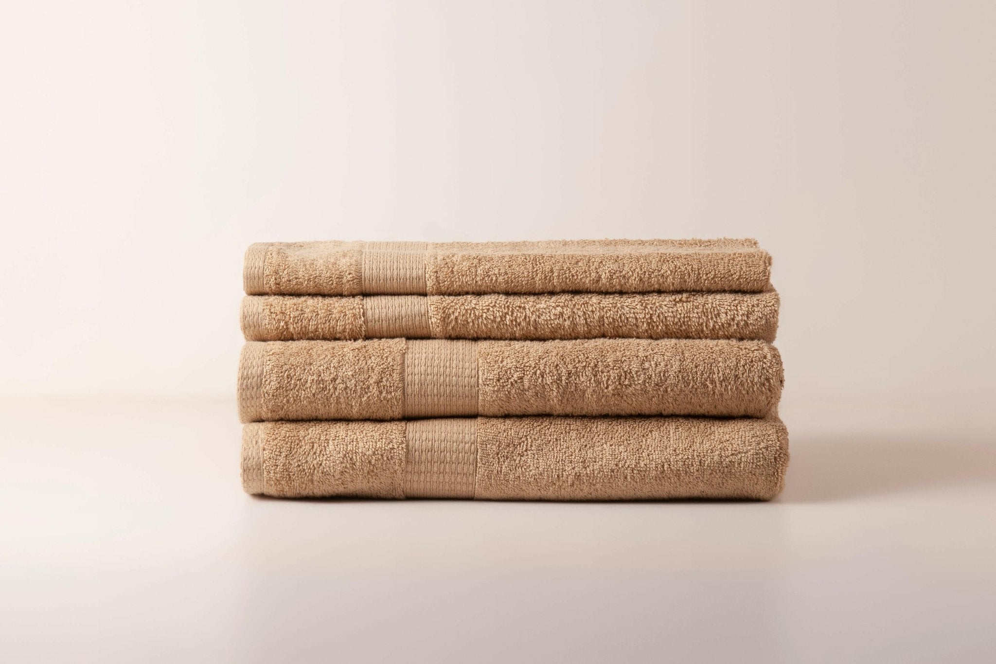 Beige Dash Striped Towels - Set of 4 - THE LINEN COMPANY