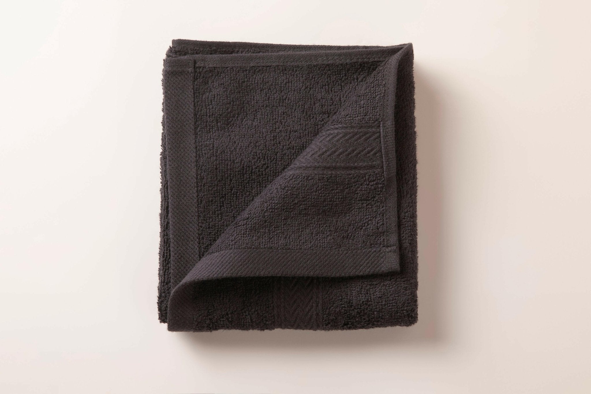 Black Zigzag Hand Towel - THE LINEN COMPANY