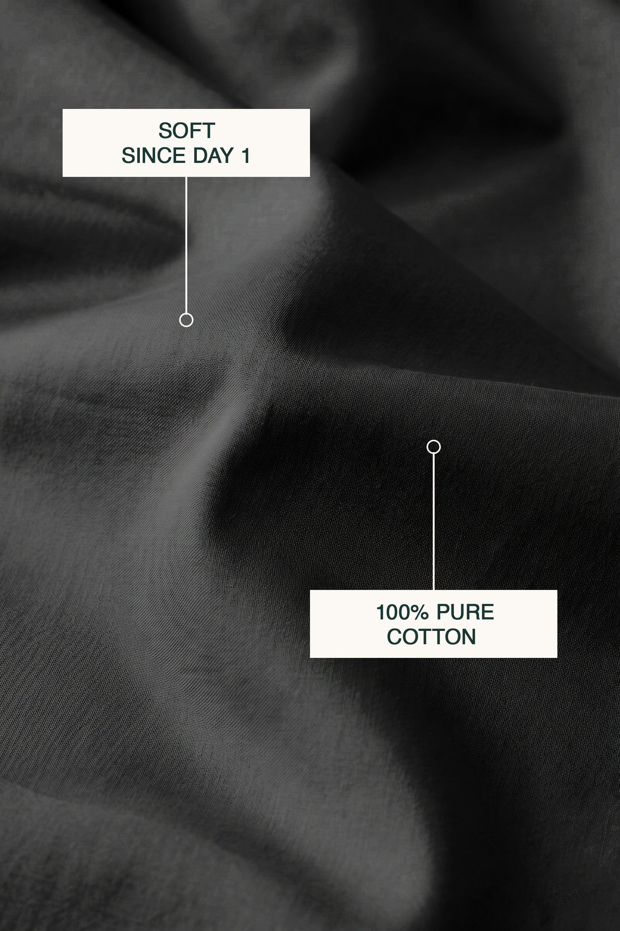 T200 Black Pillowcases
