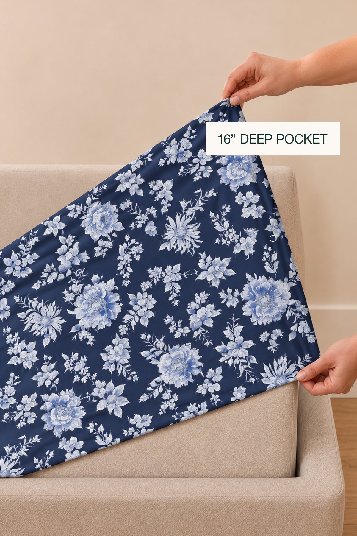 Blue Dreamscape Percale Bed Sheet Set