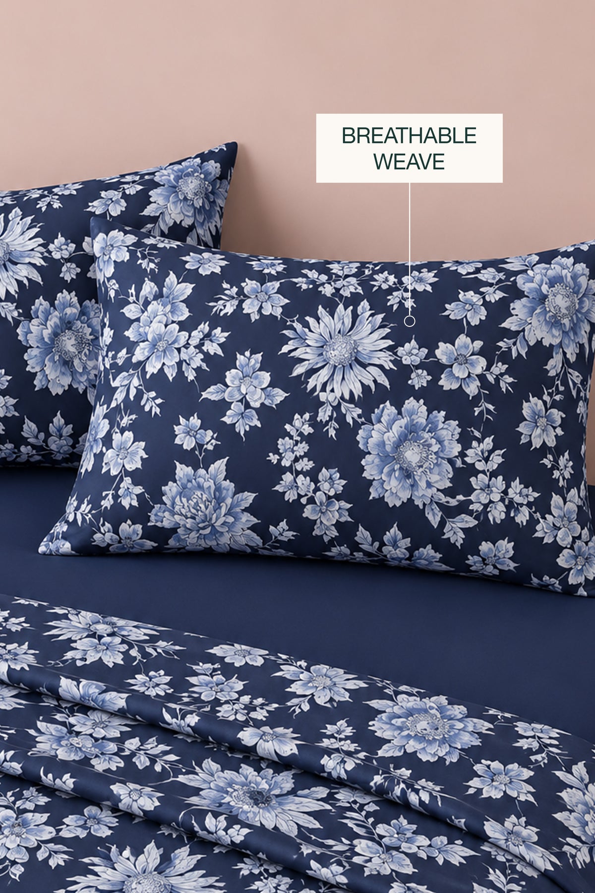Blue Dreamscape Percale Bed Sheet Set