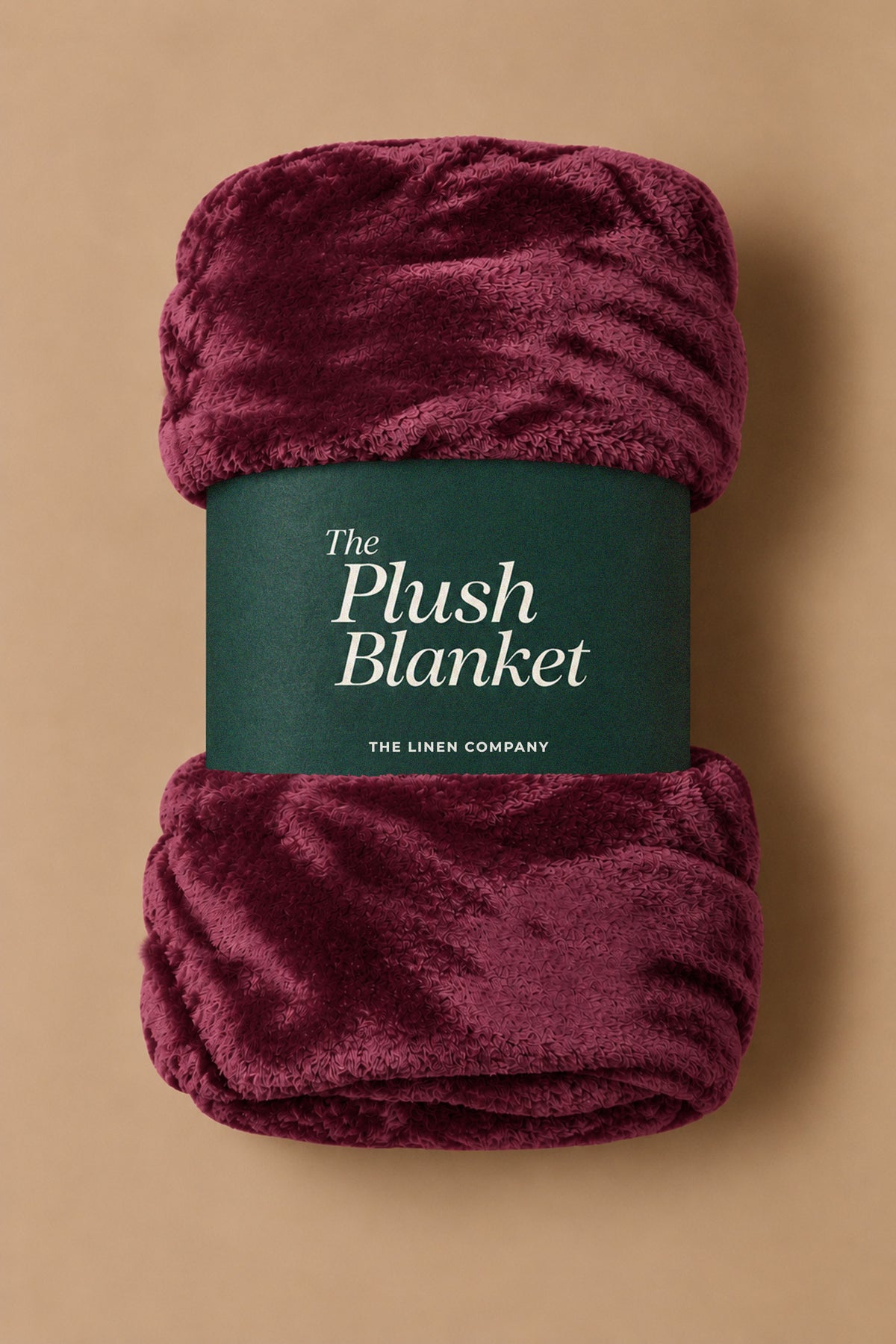 Burgundy Plush Blanket