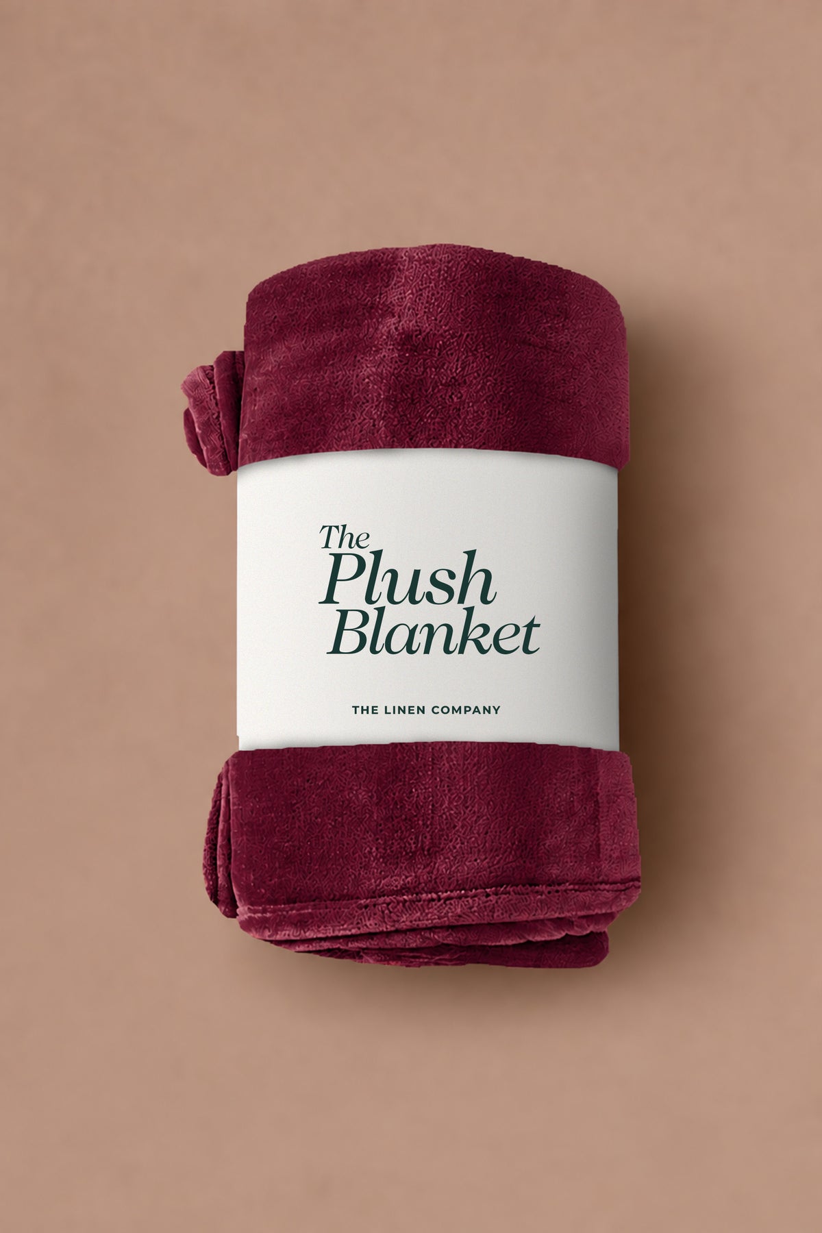 Burgundy Plush Blanket
