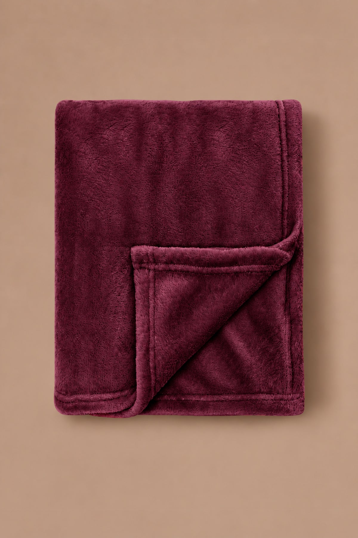 Burgundy Plush Blanket