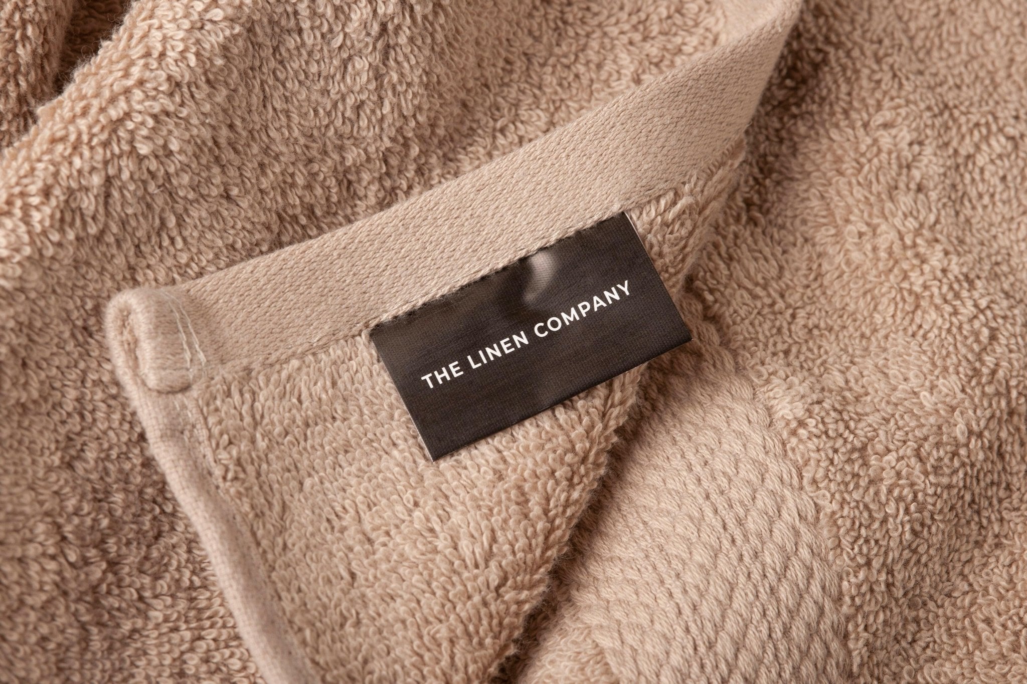 Camel Lattice Triple Stripe Bath Towel - THE LINEN COMPANY