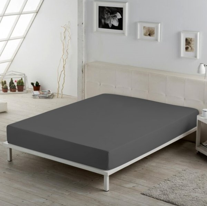 Charcoal Solid bed Sheet Set