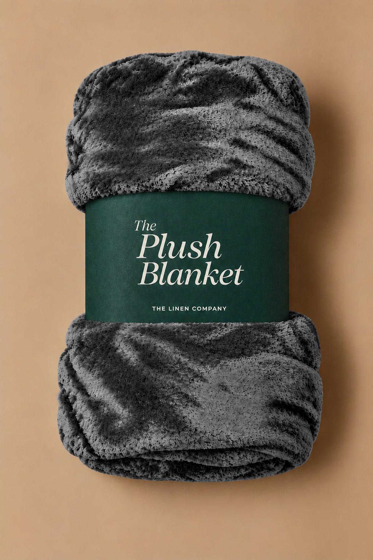 Charcoal Plush Blanket