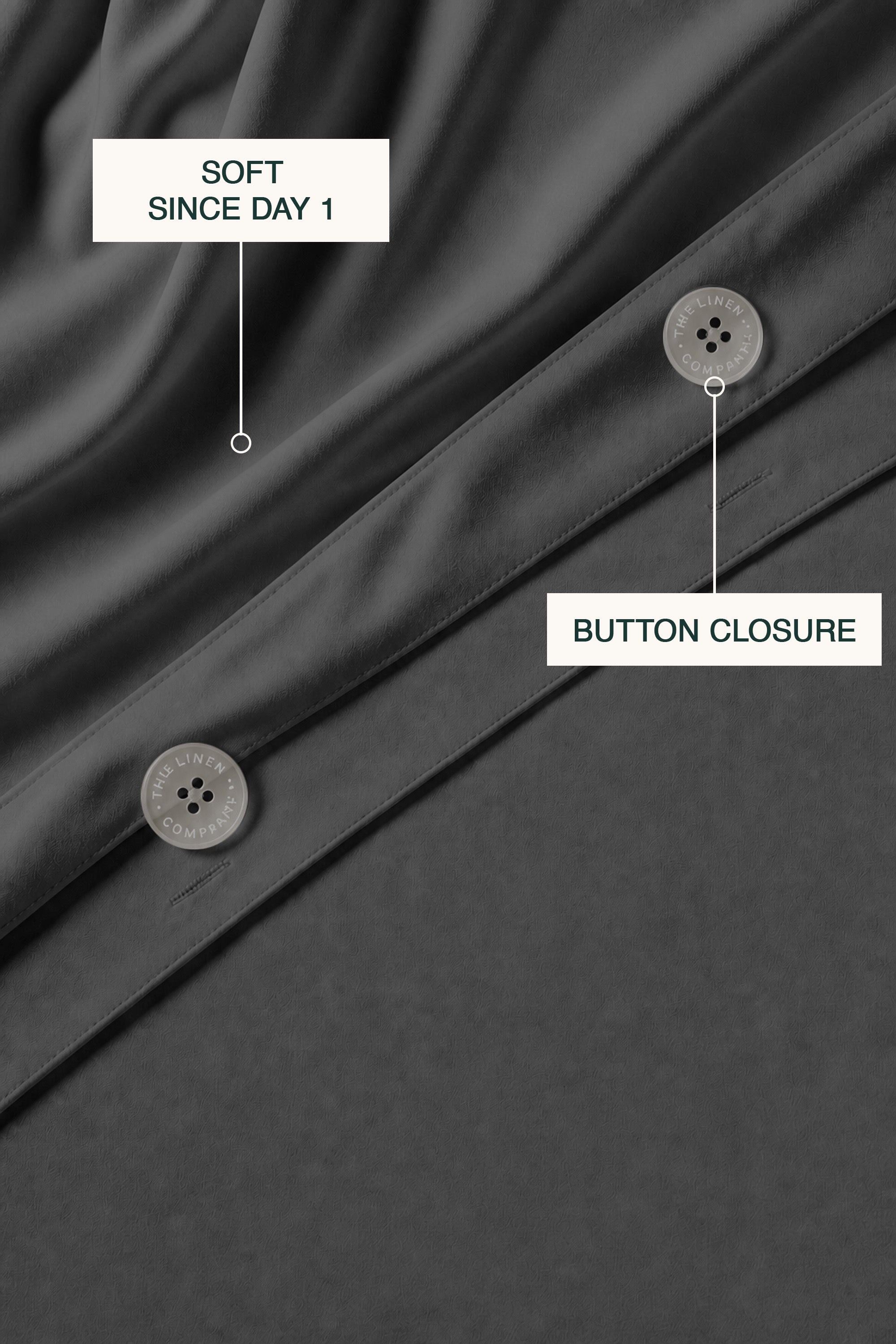 T200 Charcoal Duvet Cover Set