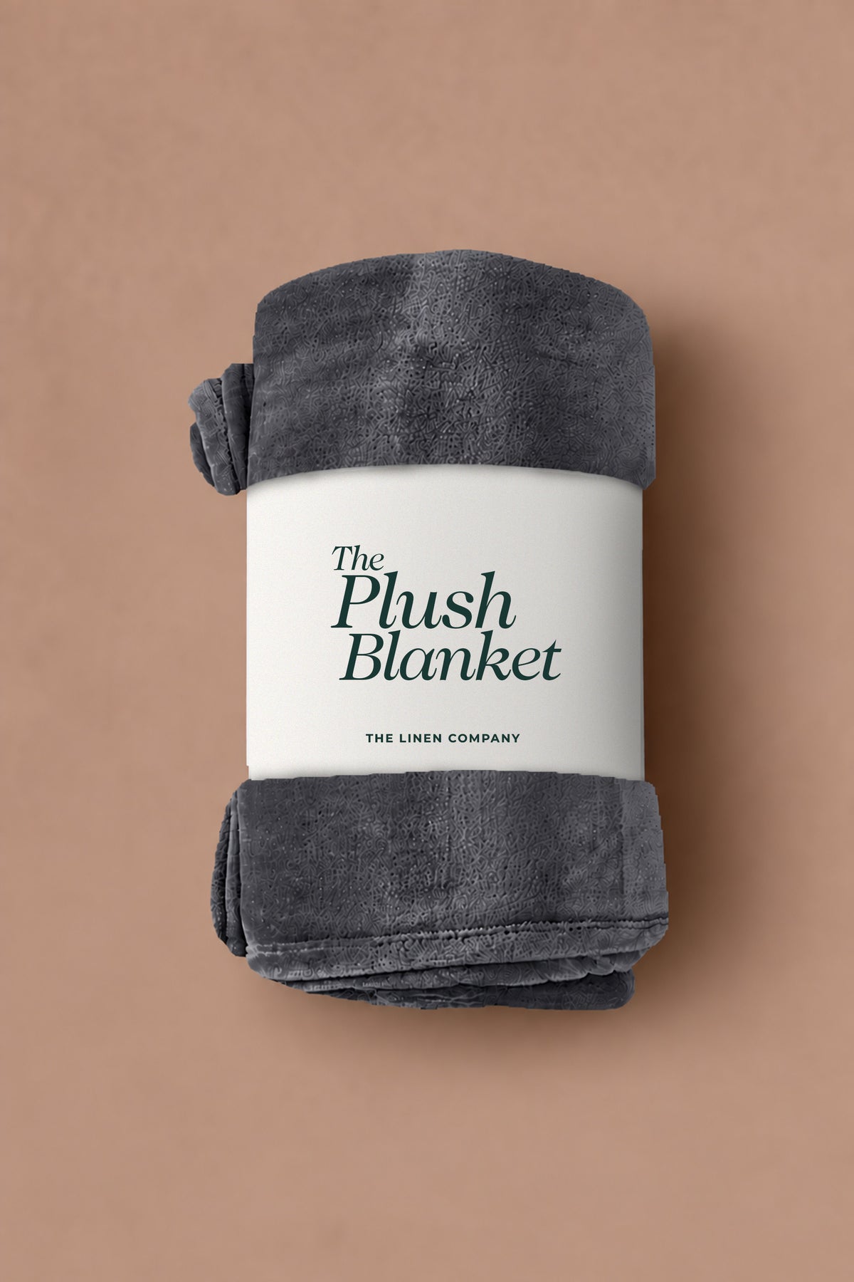 Charcoal Plush Blanket