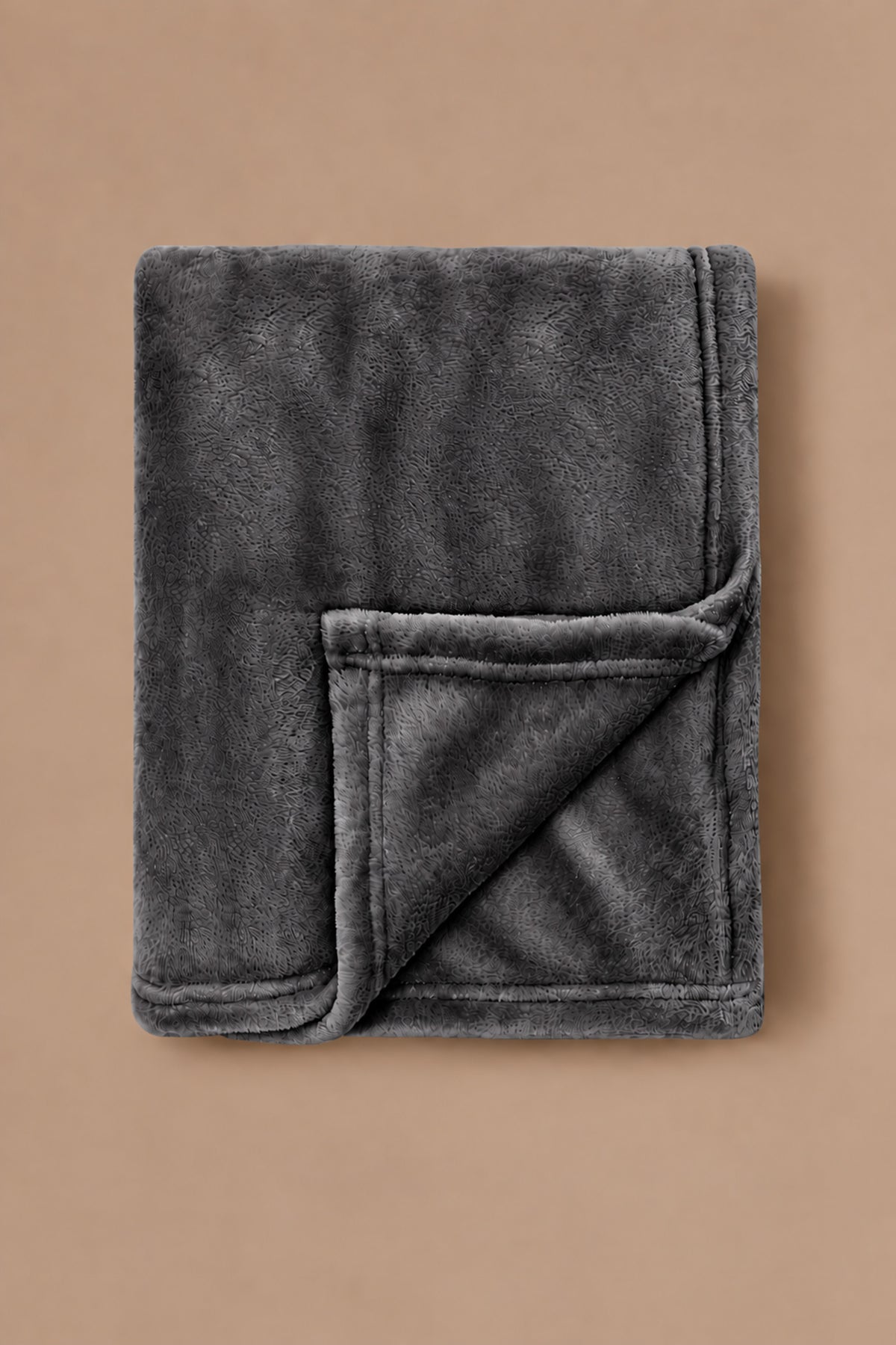 Charcoal Plush Blanket