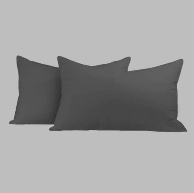 Charcoal Solid Pillowcases