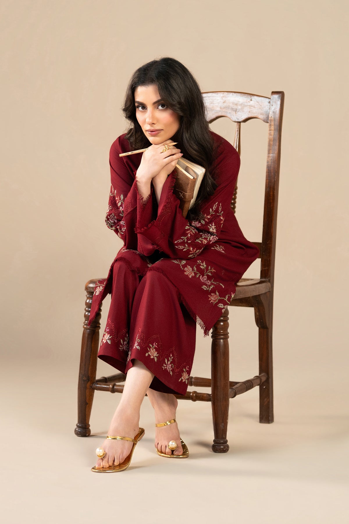 Cherry Wood Karandi Set