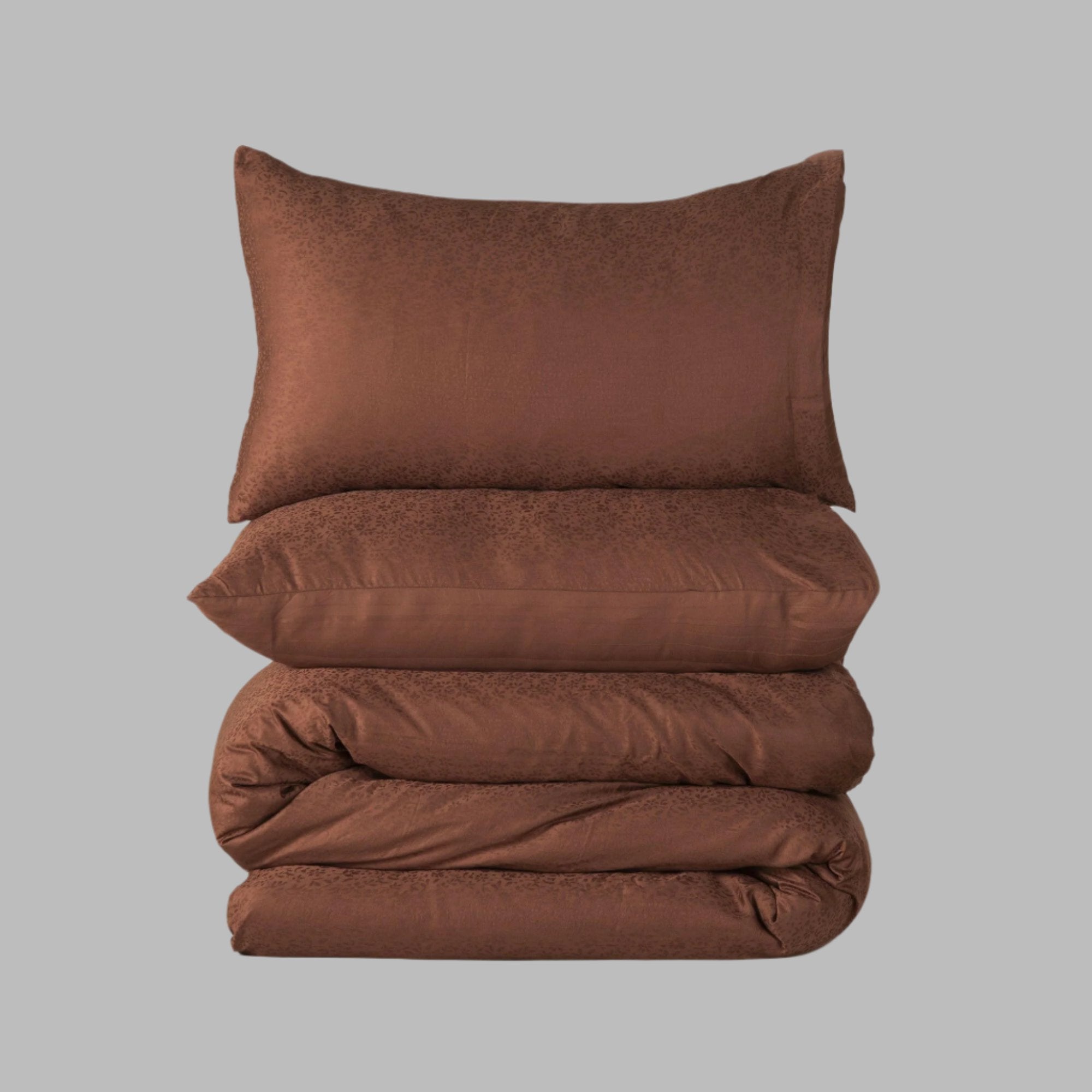 Cocoa Front Reversible Duvet Cover Set - THE LINEN COMPANY