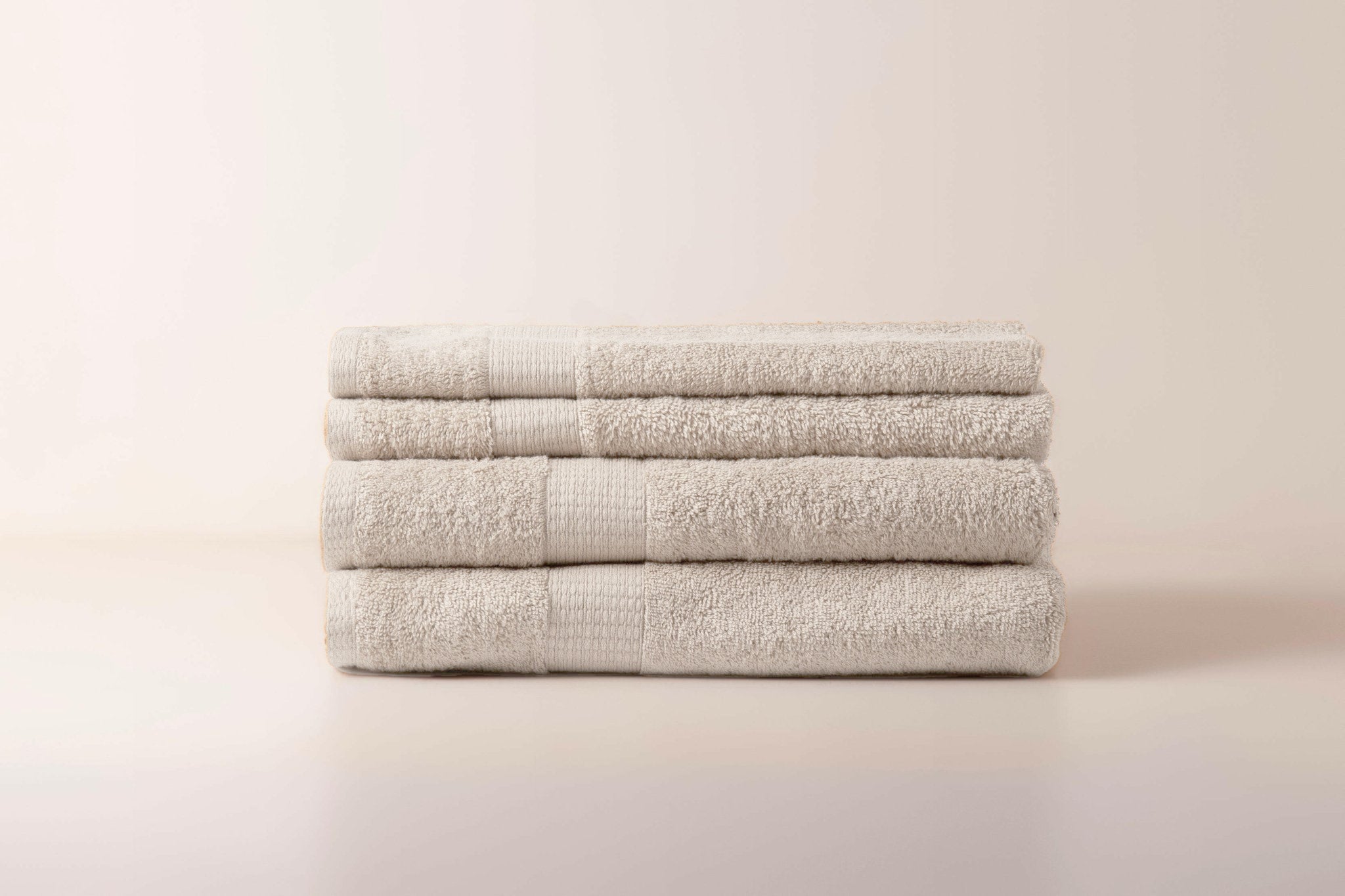 Cream Dash Striped Towels - Set of 4