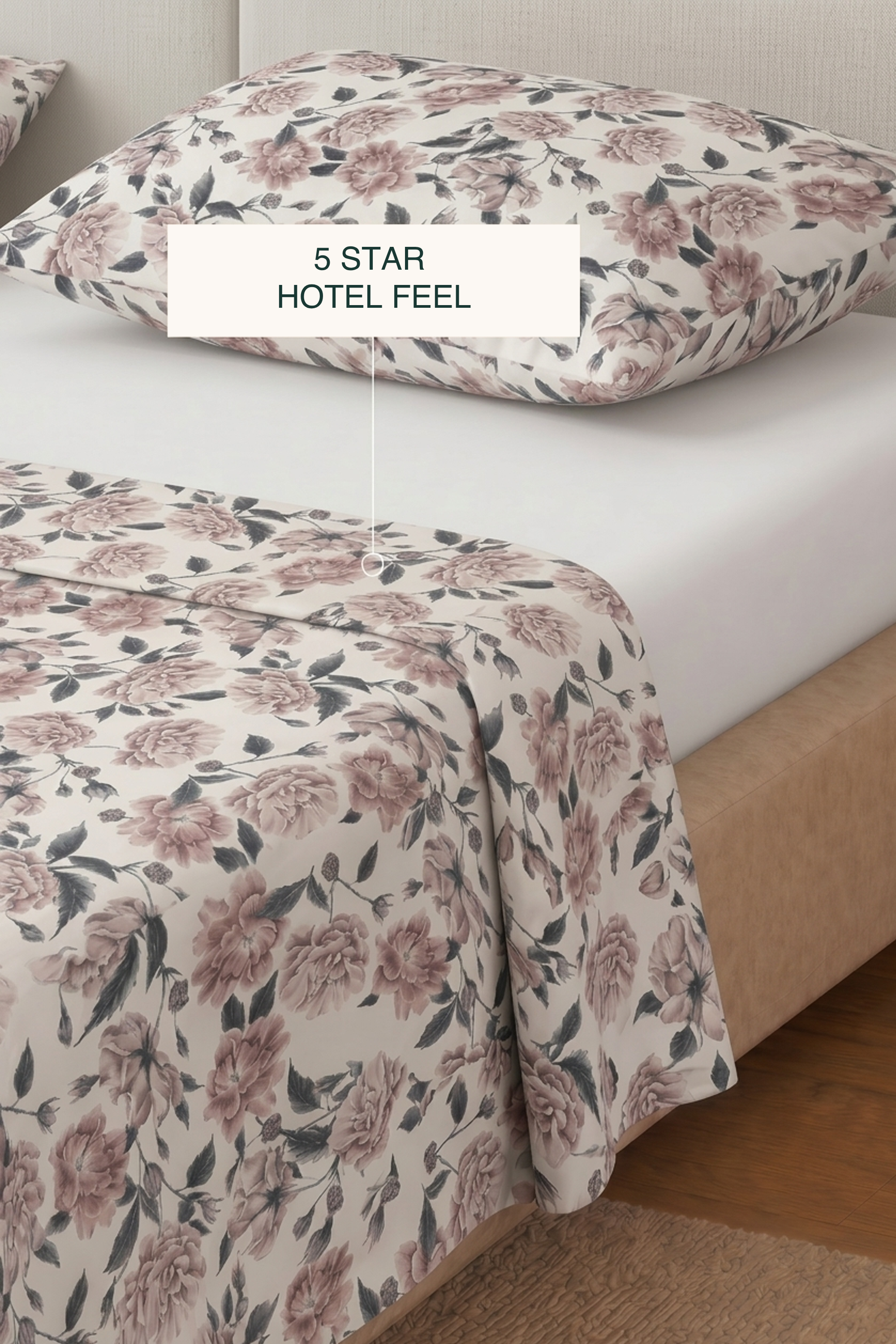 Dusk Bloom Sateen Bed Sheet Set