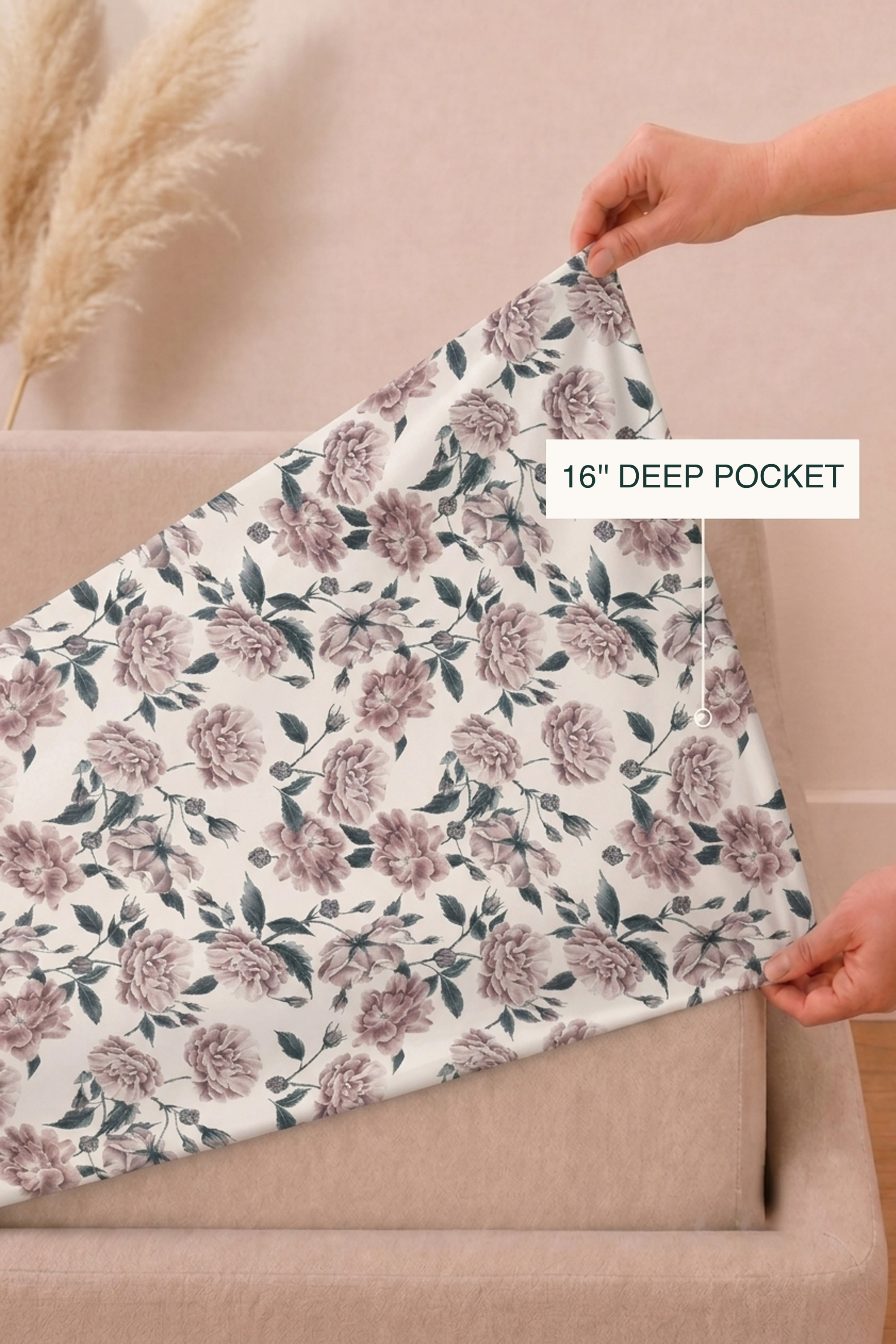 Dusk Bloom Sateen Bed Sheet Set