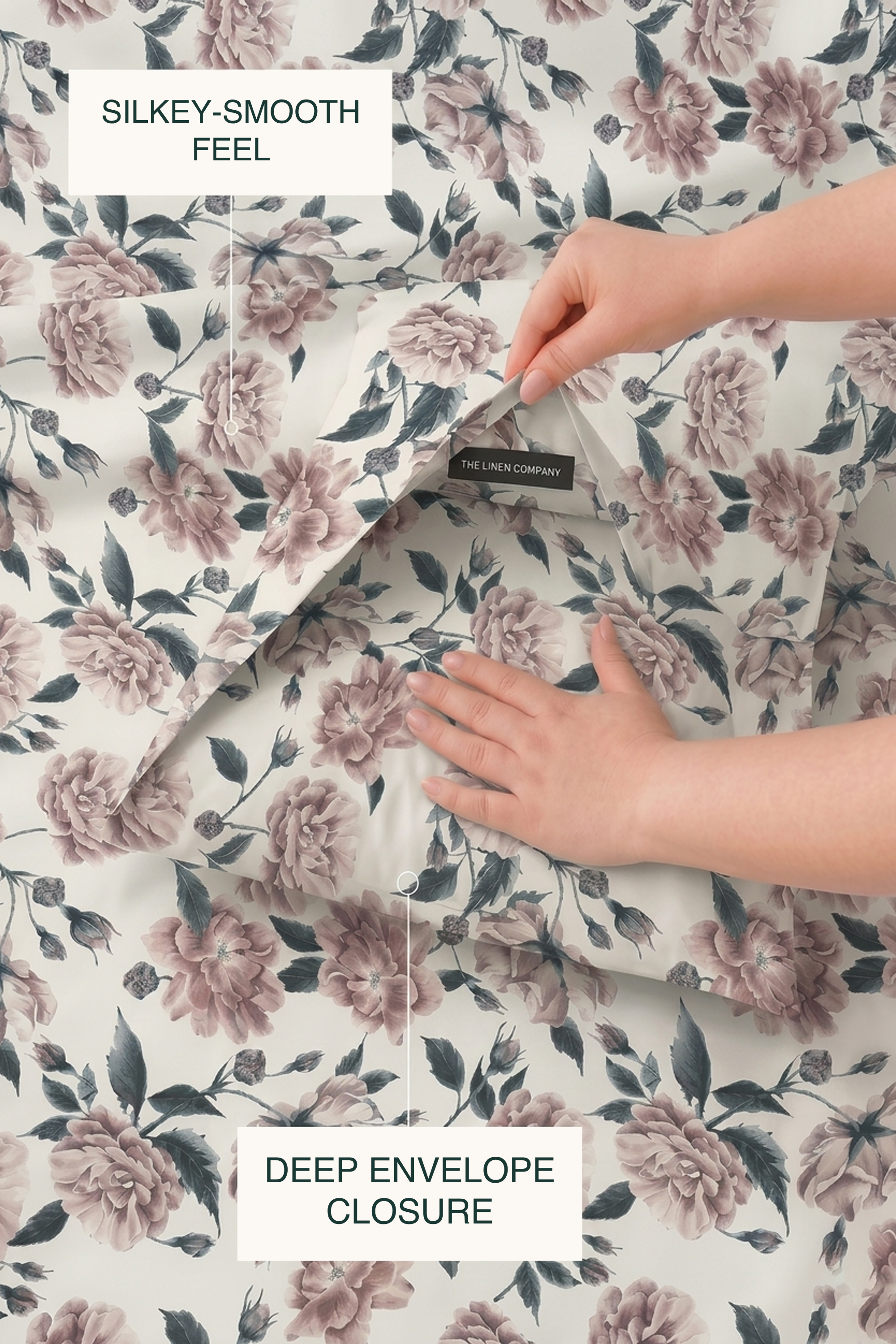 Dusk Bloom Sateen Duvet Cover Set