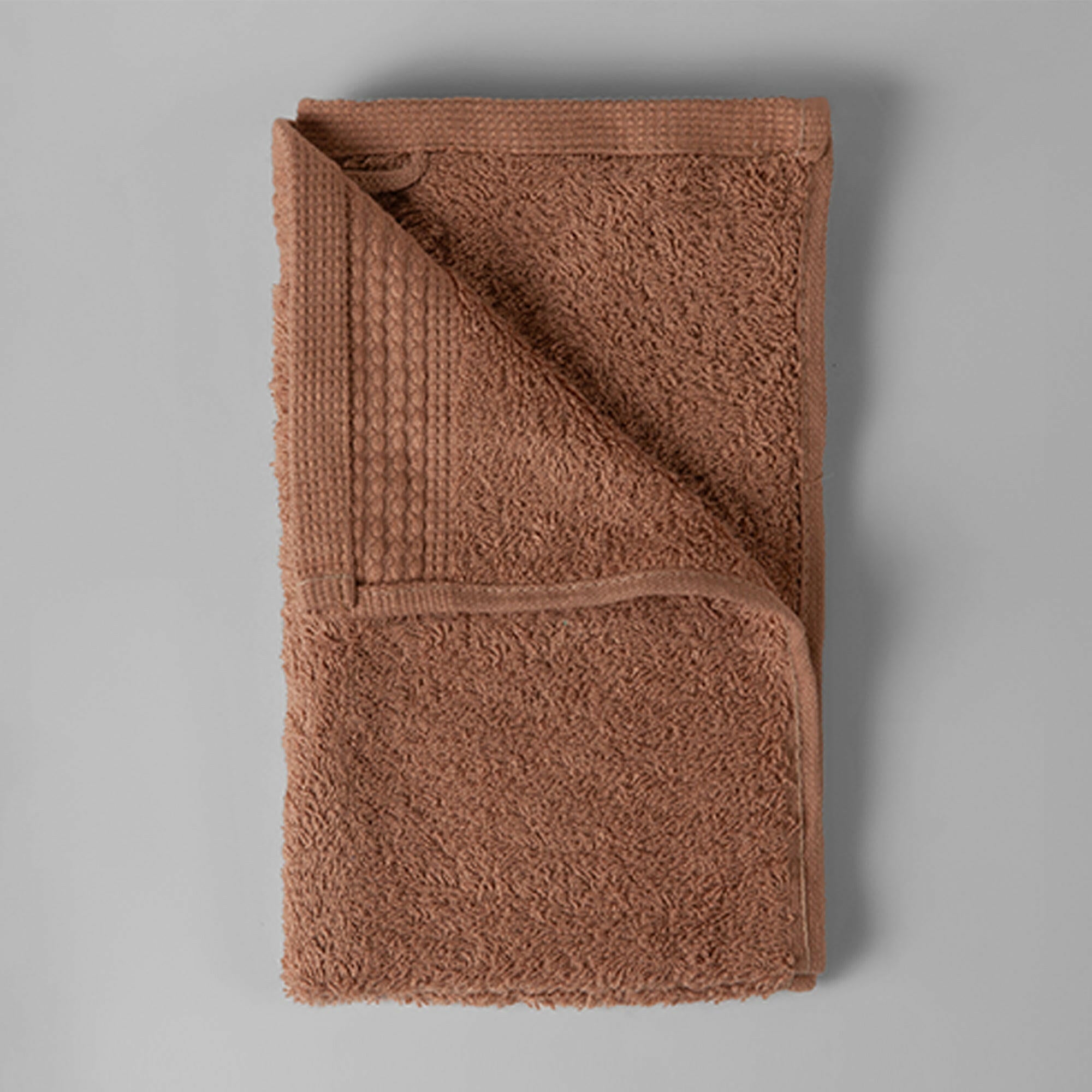 Dusty Pink Chain Stitch Mini Hand Towel - THE LINEN COMPANY