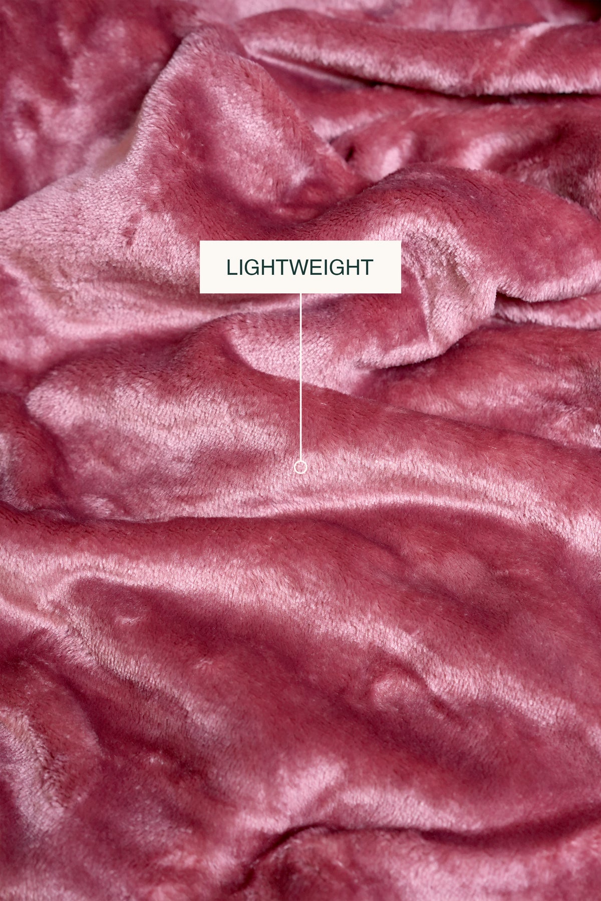 Dusty Rose Plush Blanket