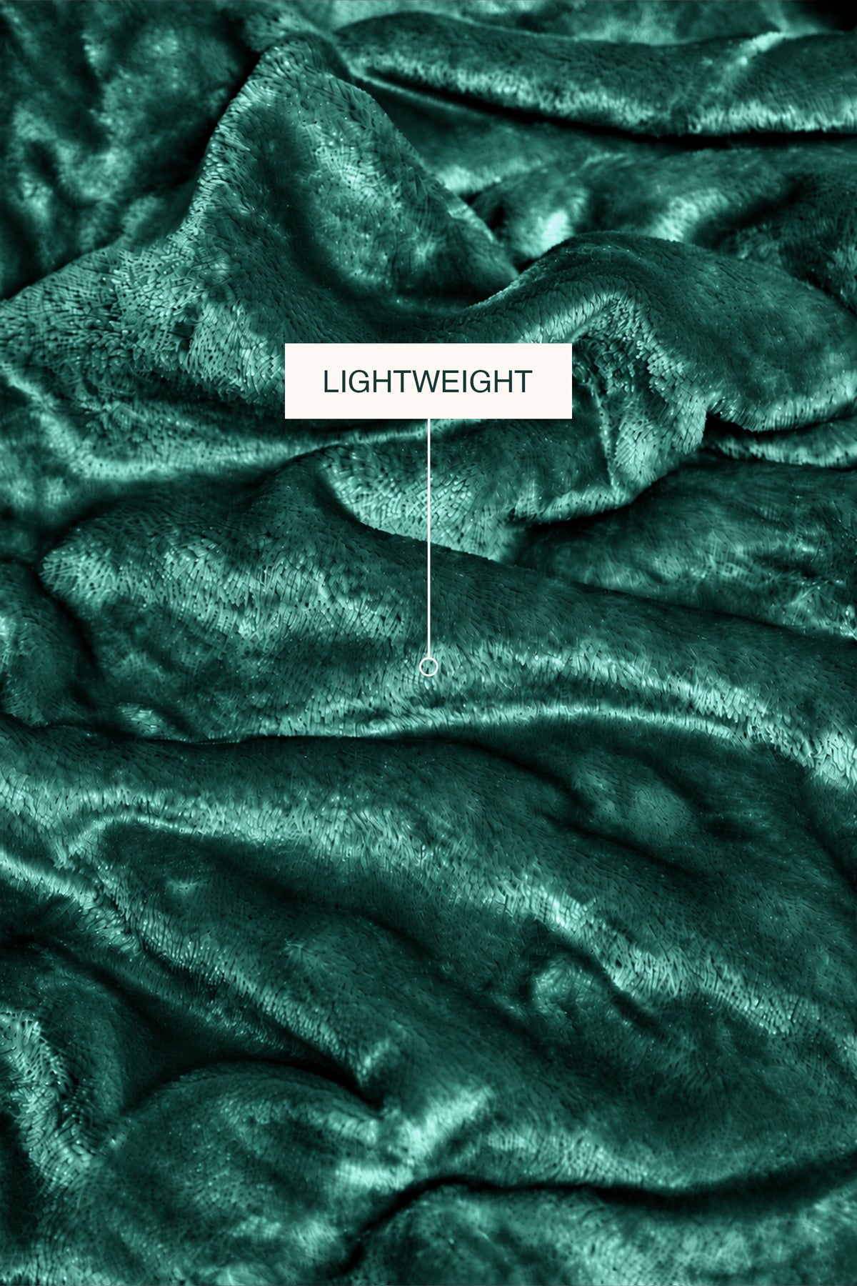 Emerald Green Plush Blanket
