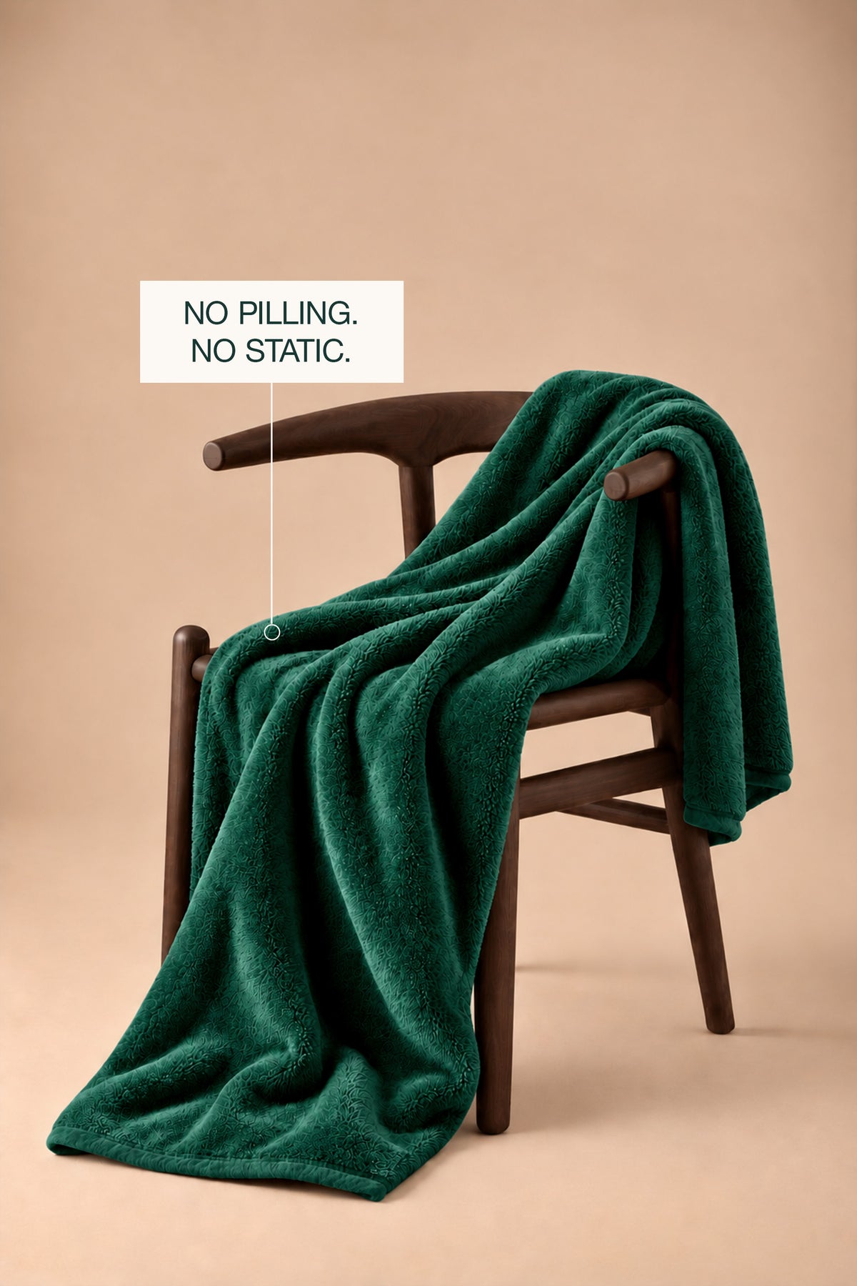 Emerald Green Plush Blanket