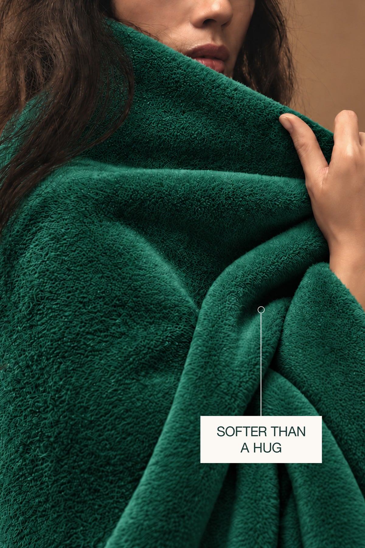 Emerald Green Plush Blanket