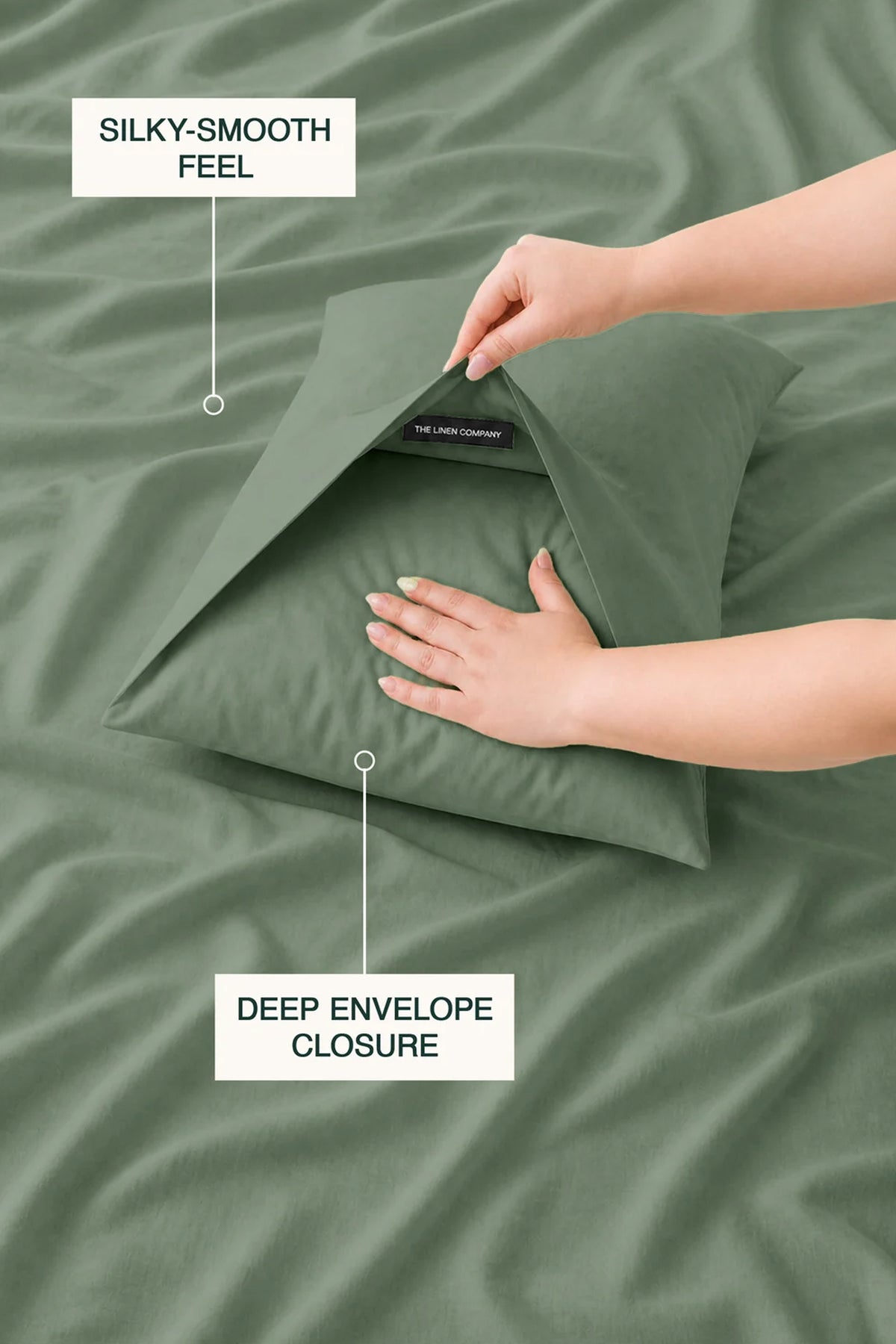 T200 Eucalyptus Green Duvet Set
