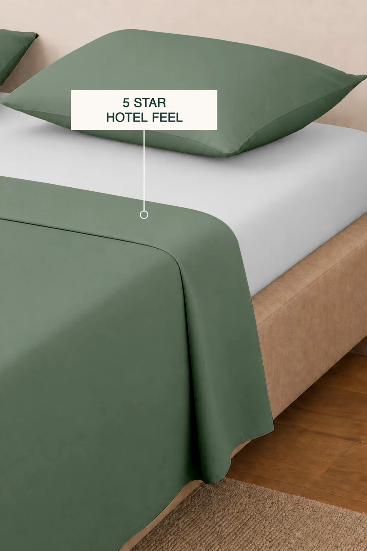 T200 Eucalyptus Green Sheet Set