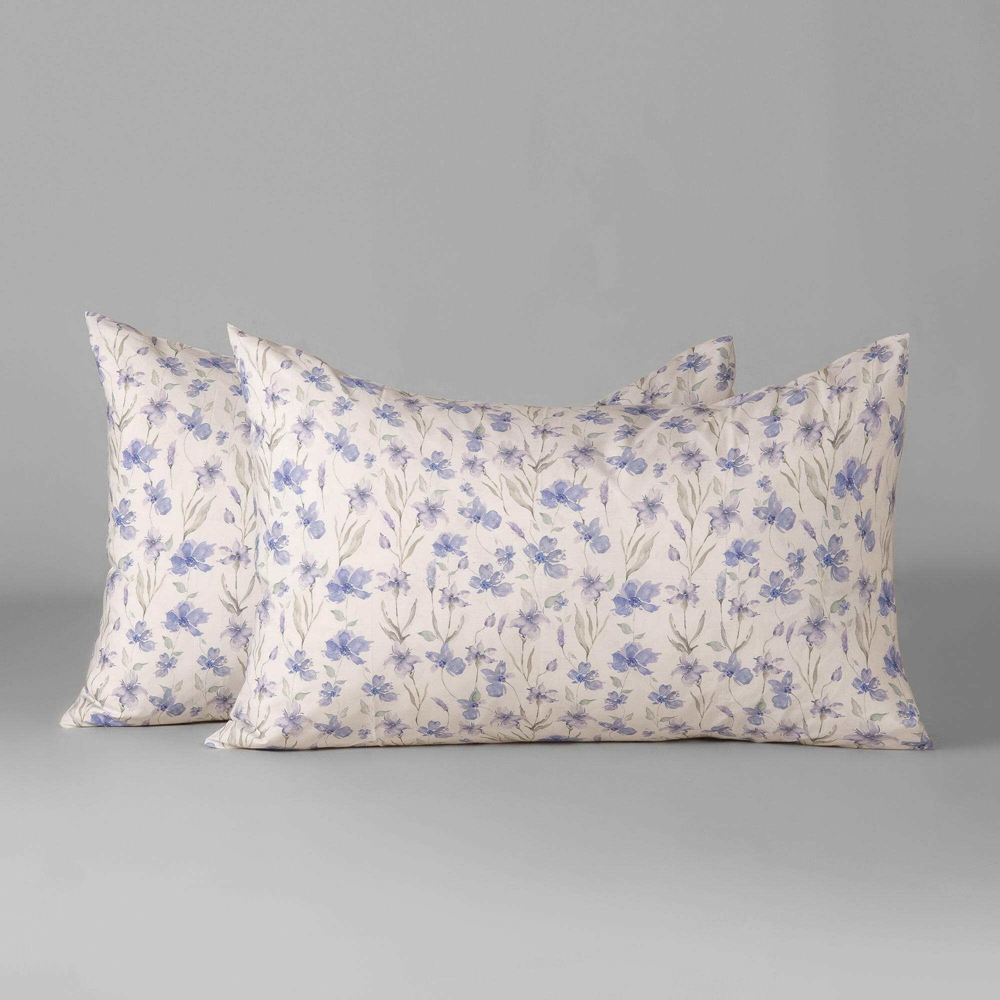 Floral Ink Pillowcases - THE LINEN COMPANY