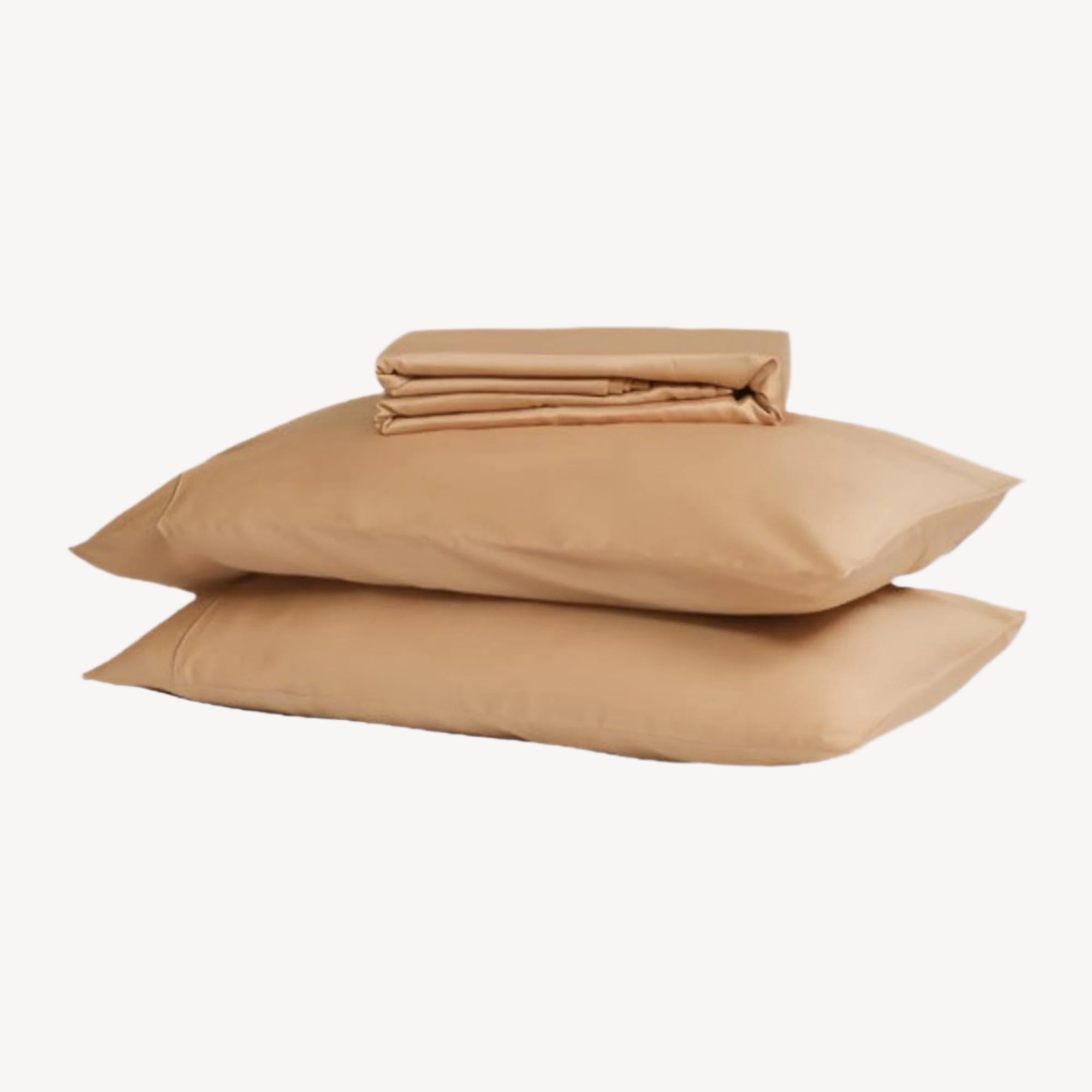 Golden Solid Bed Sheet Set - THE LINEN COMPANY